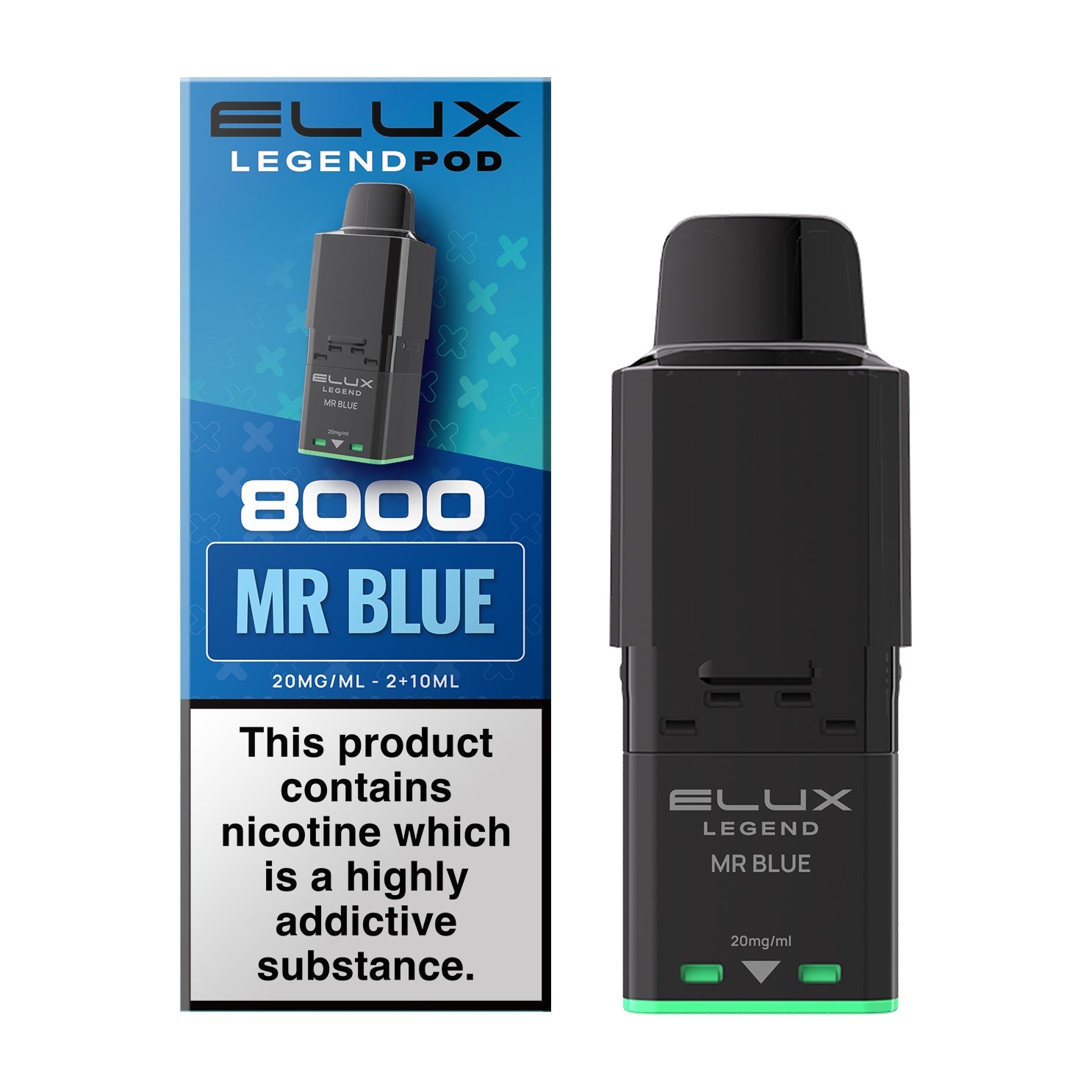 Elux Legend 8000 Prefilled Pods - Mr Blue