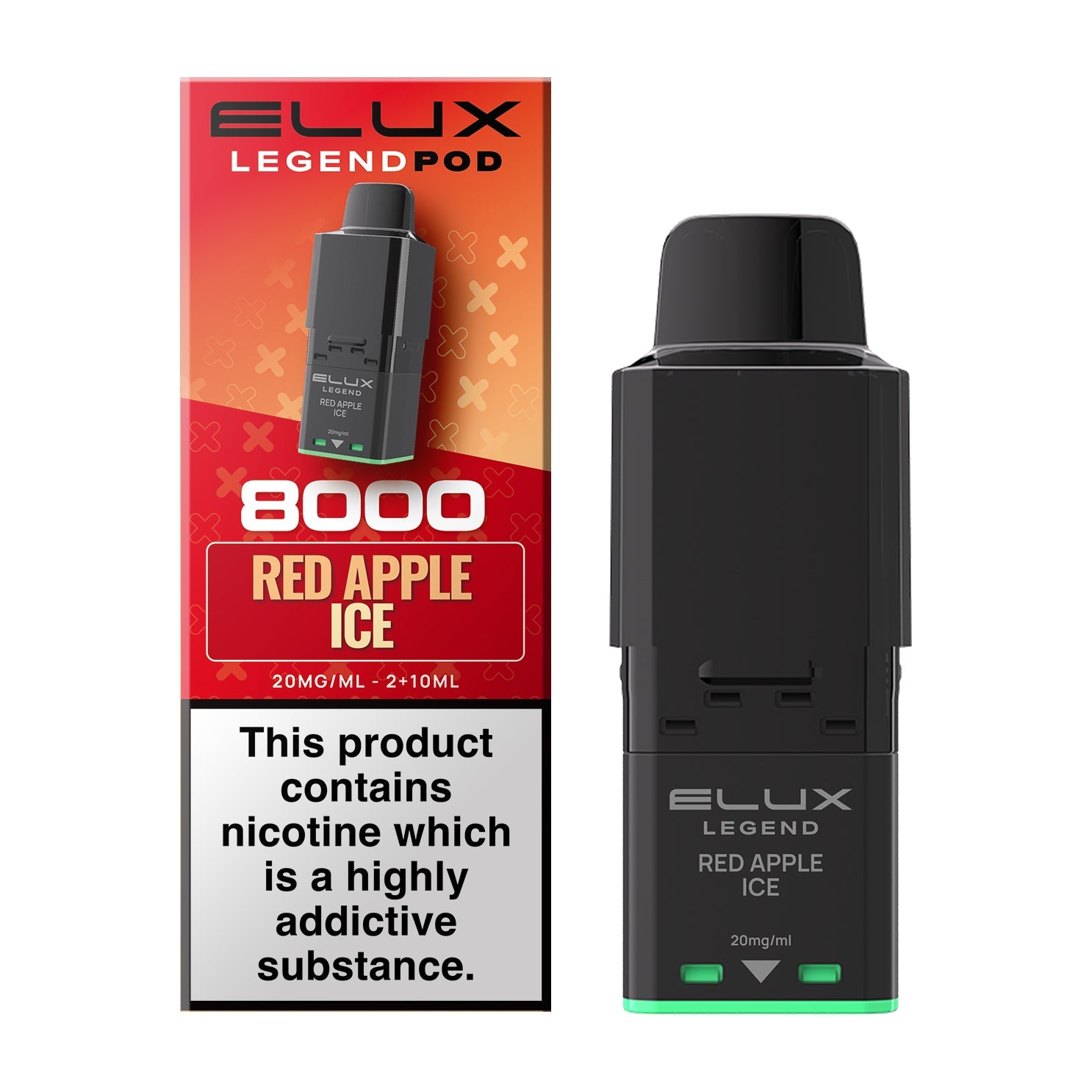 Elux Legend 8000 Prefilled Pods - Red Apple Ice
