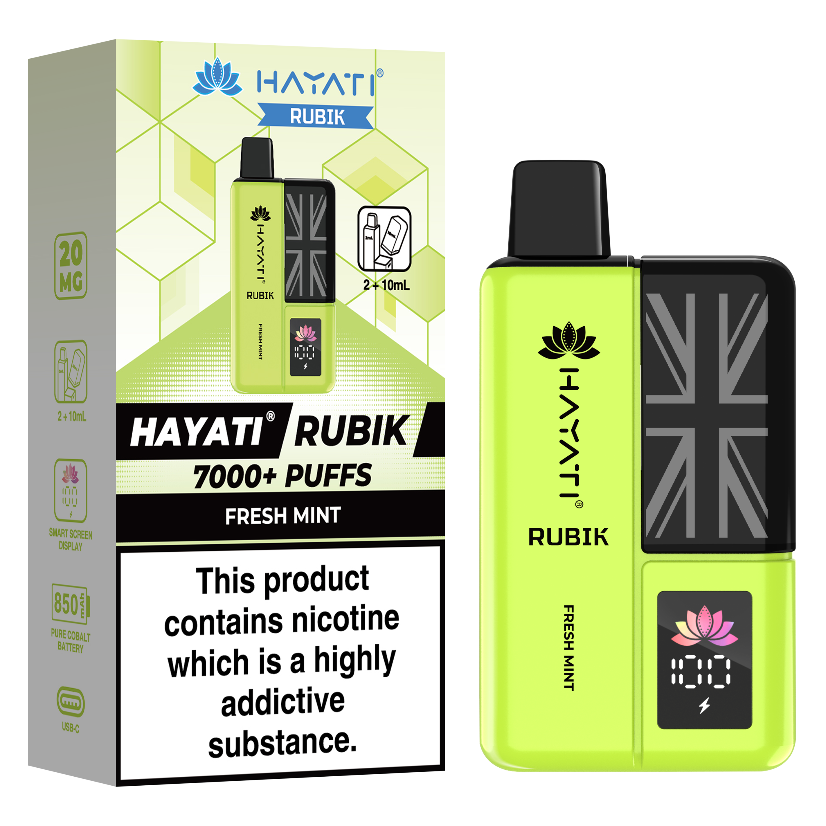 Hayati Rubik 7000+ Puff Prefilled Vape Kit