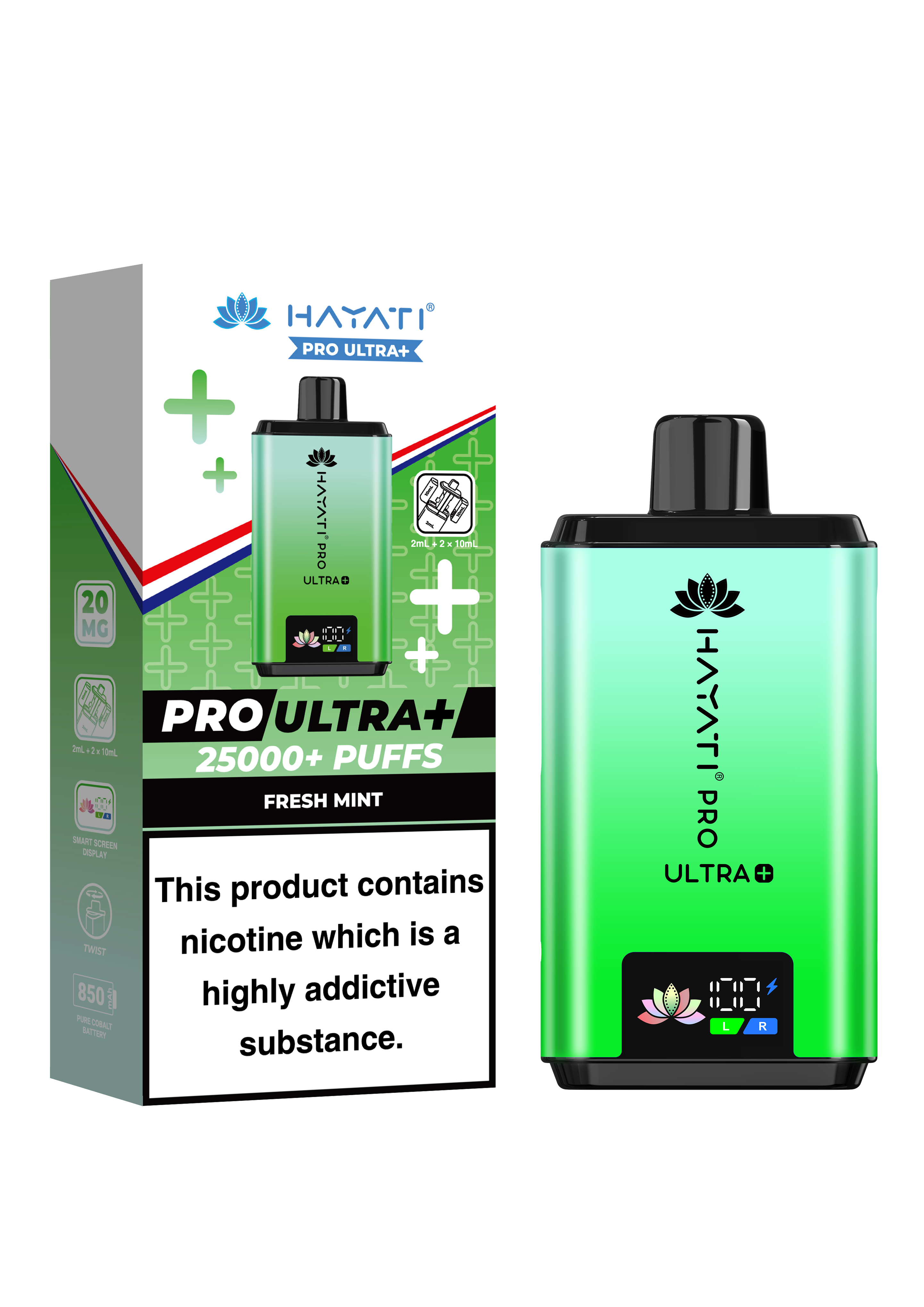 Hayati Pro Ultra + 25K Prefilled Pod Kit
