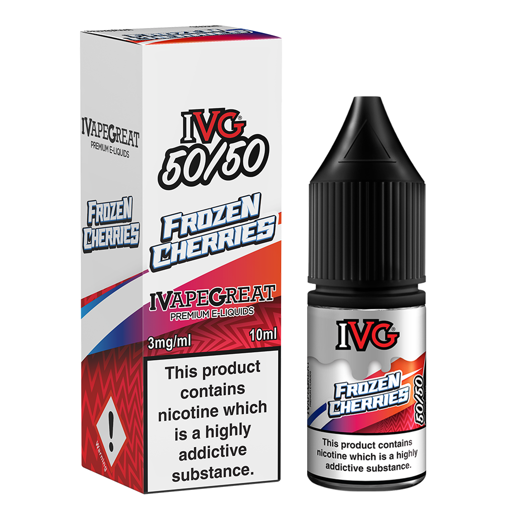 IVG Crushed 50/50 Frozen Cherries 10ml E-Liquid