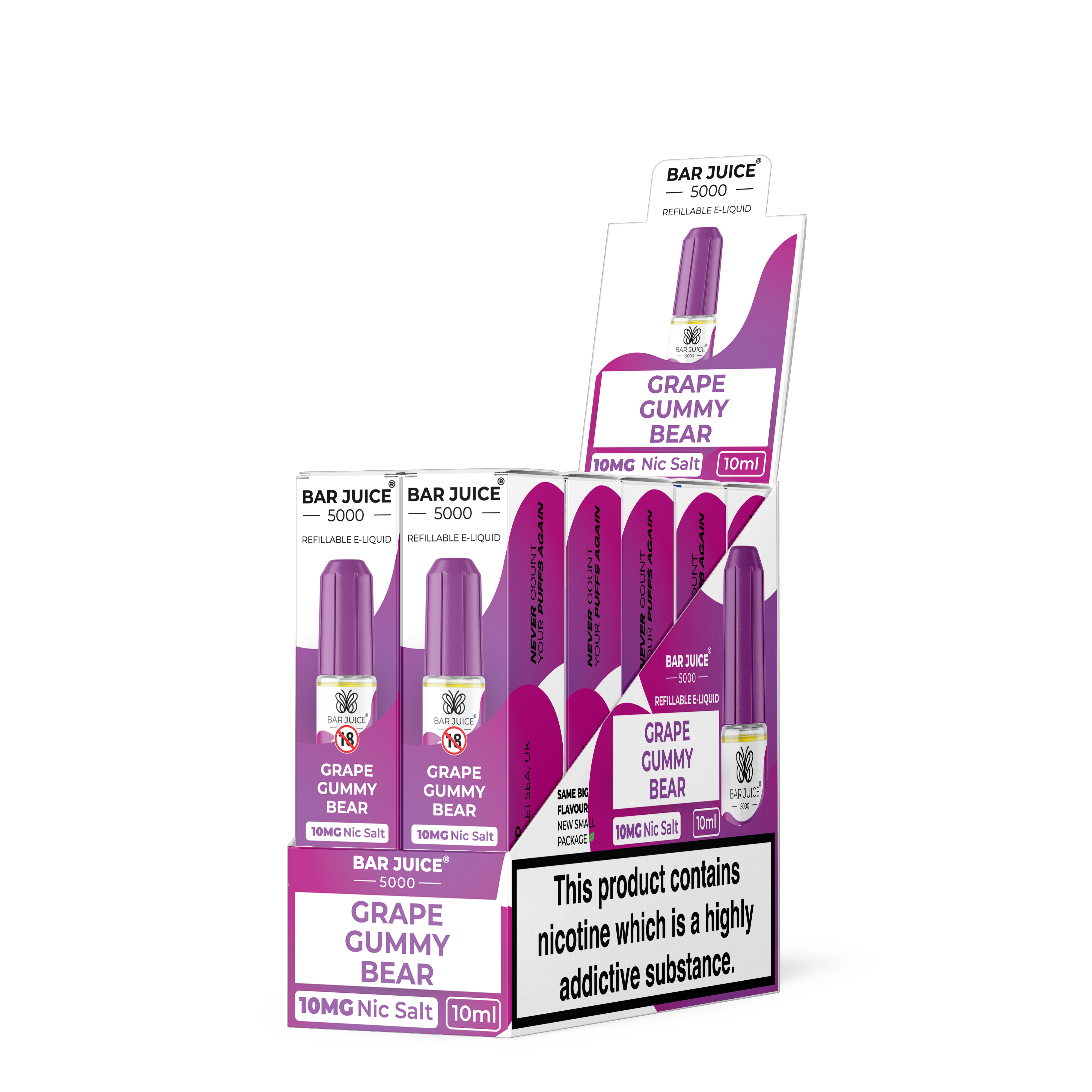 Grape Gummy Bear Nic Salt by Bar Juice 5000 - 10mg