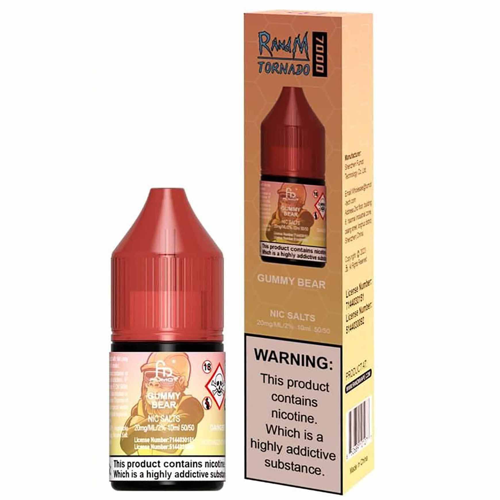 RandM 7000 10ml Nicotine Salt 20mg - Packs