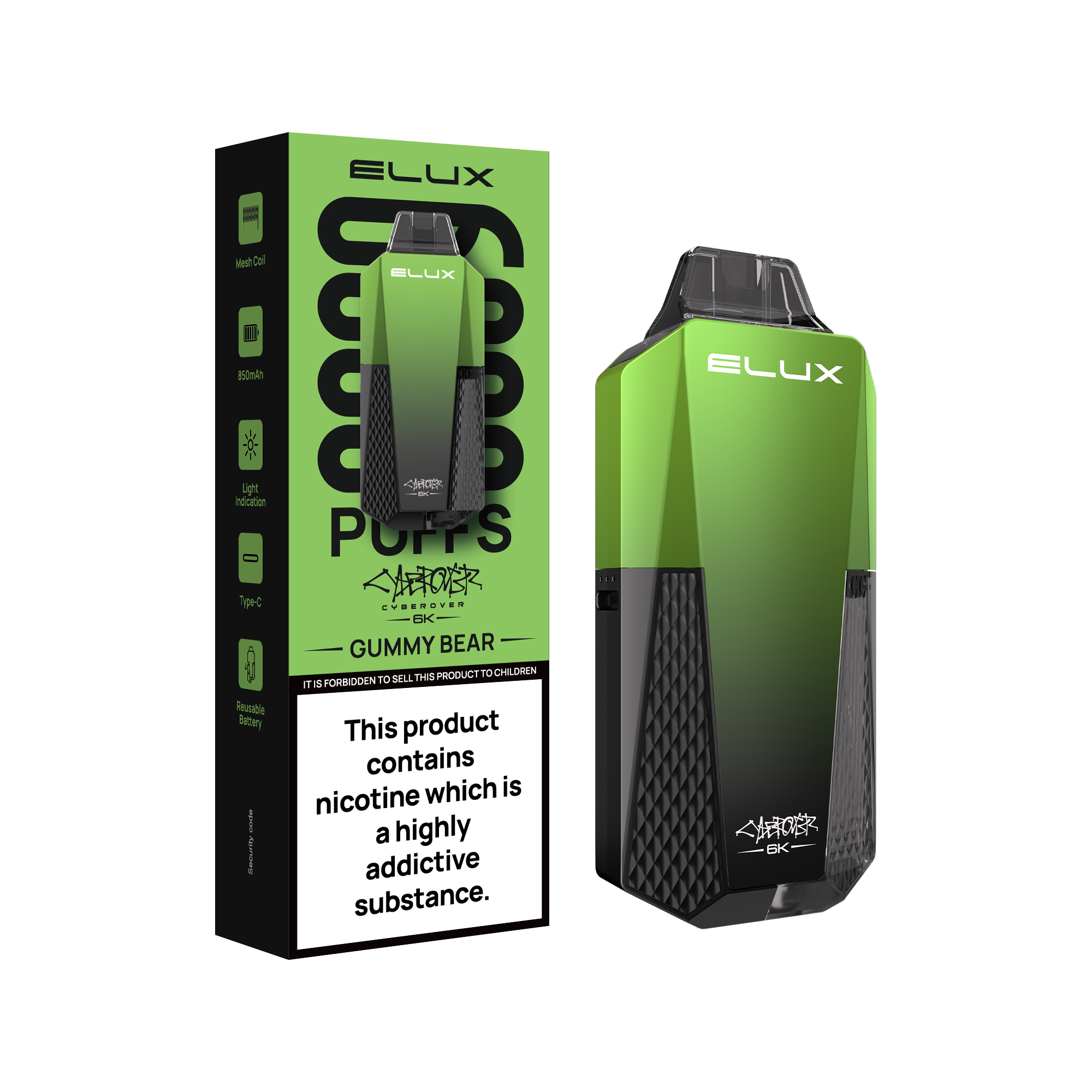 Elux Cyberover 6K Prefilled Vape Kit