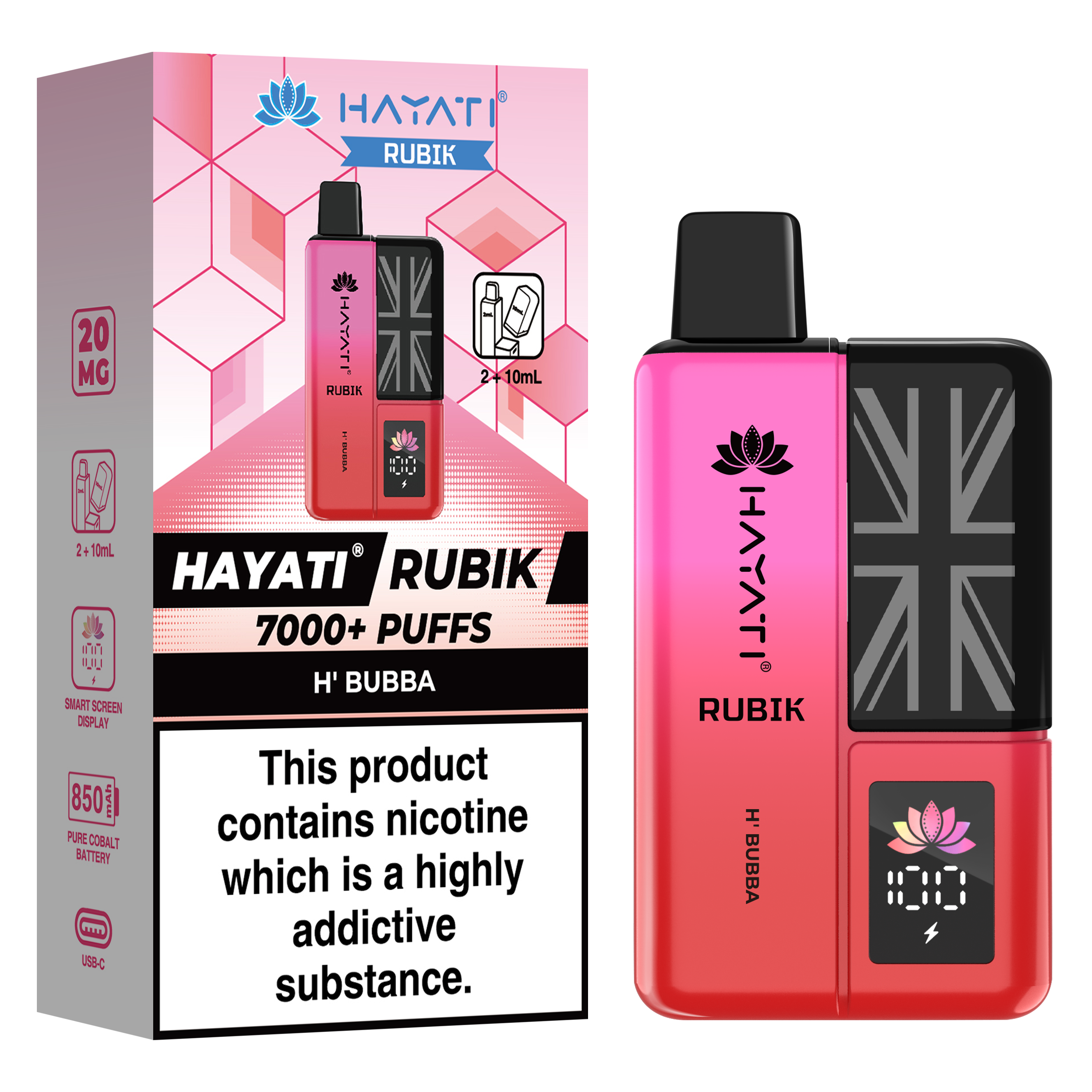 Hayati Rubik 7000+ Puff Prefilled Vape Kit