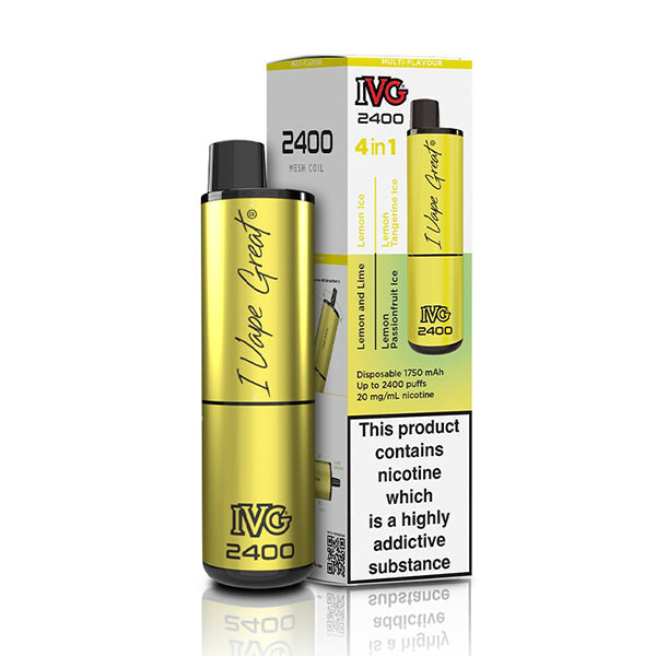 IVG 2400 Disposable Vape Device - Lemon Edition
