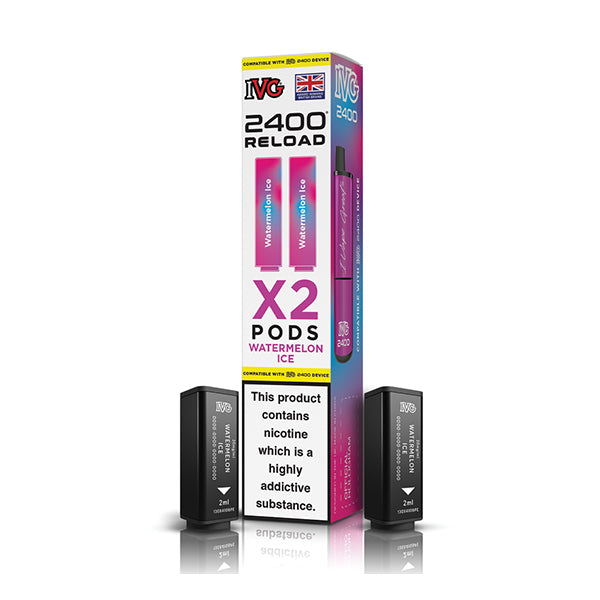 IVG 2400 Reload 2in1 Prefilled Pods - Watermelon Ice