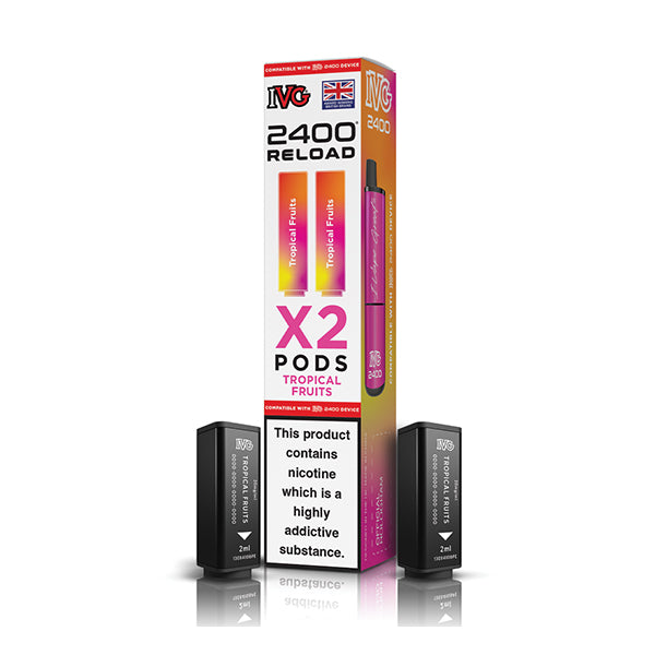 IVG 2400 Reload 2in1 Prefilled Pods - Tropical Fruits