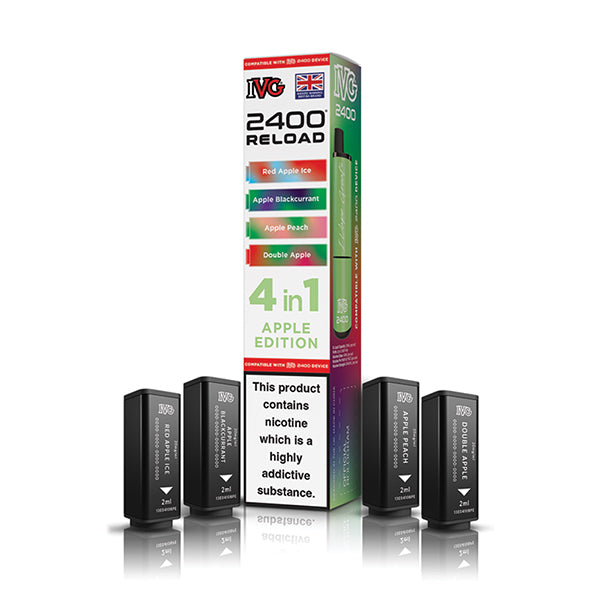 IVG 2400 Reload 4in1 Prefilled Pods Apple Edition