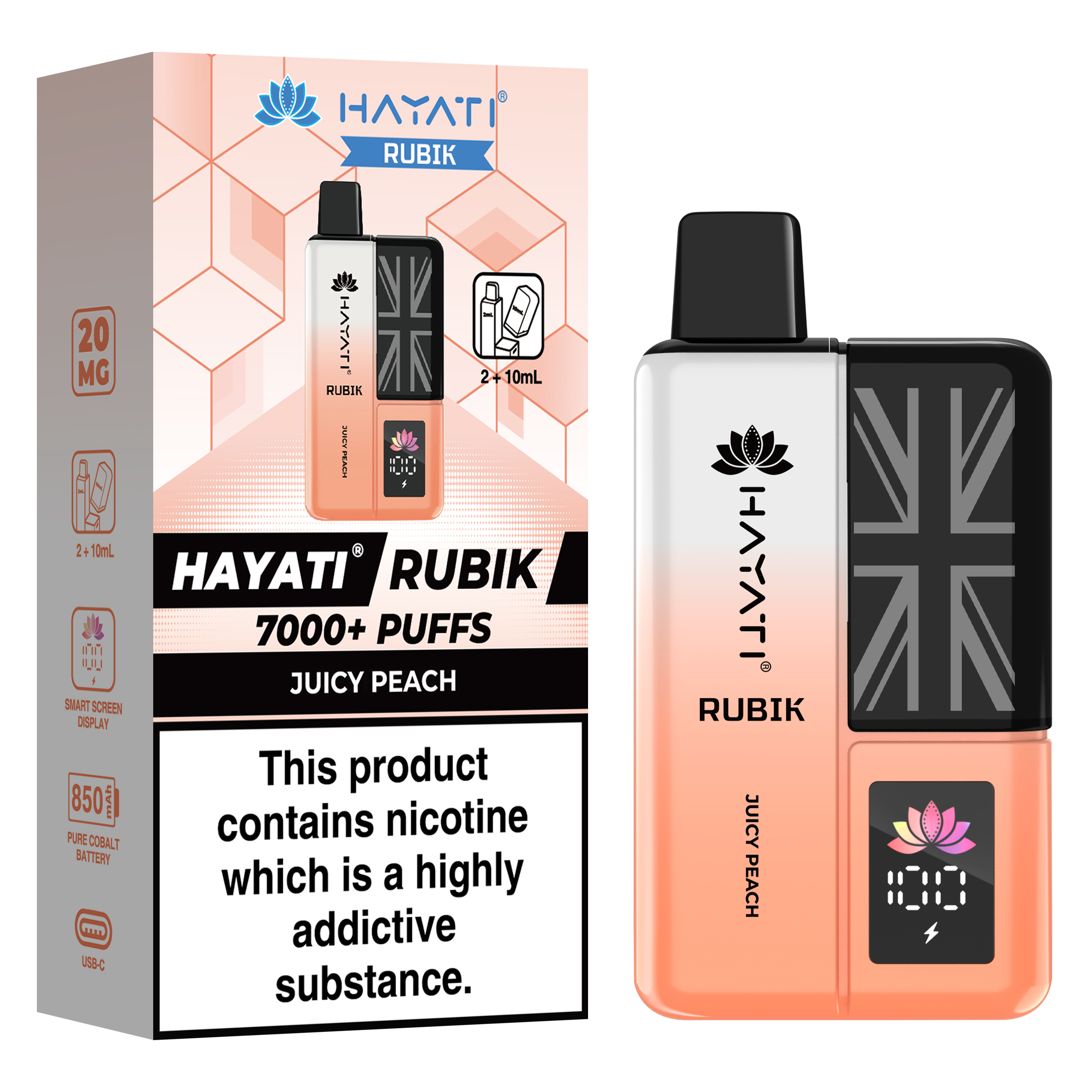 Hayati Rubik 7000+ Puff Prefilled Vape Kit