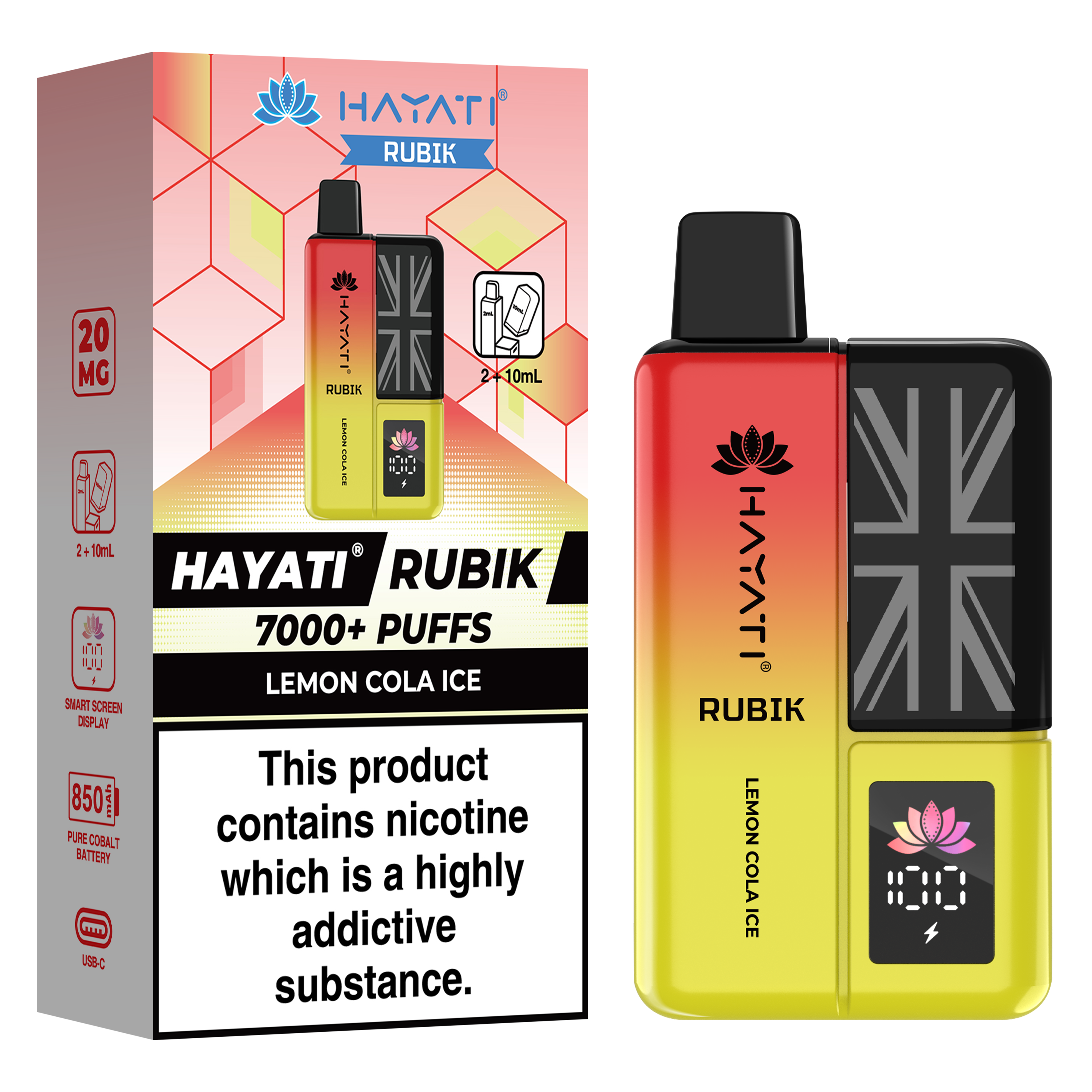 Hayati Rubik 7000+ Puff Prefilled Vape Kit