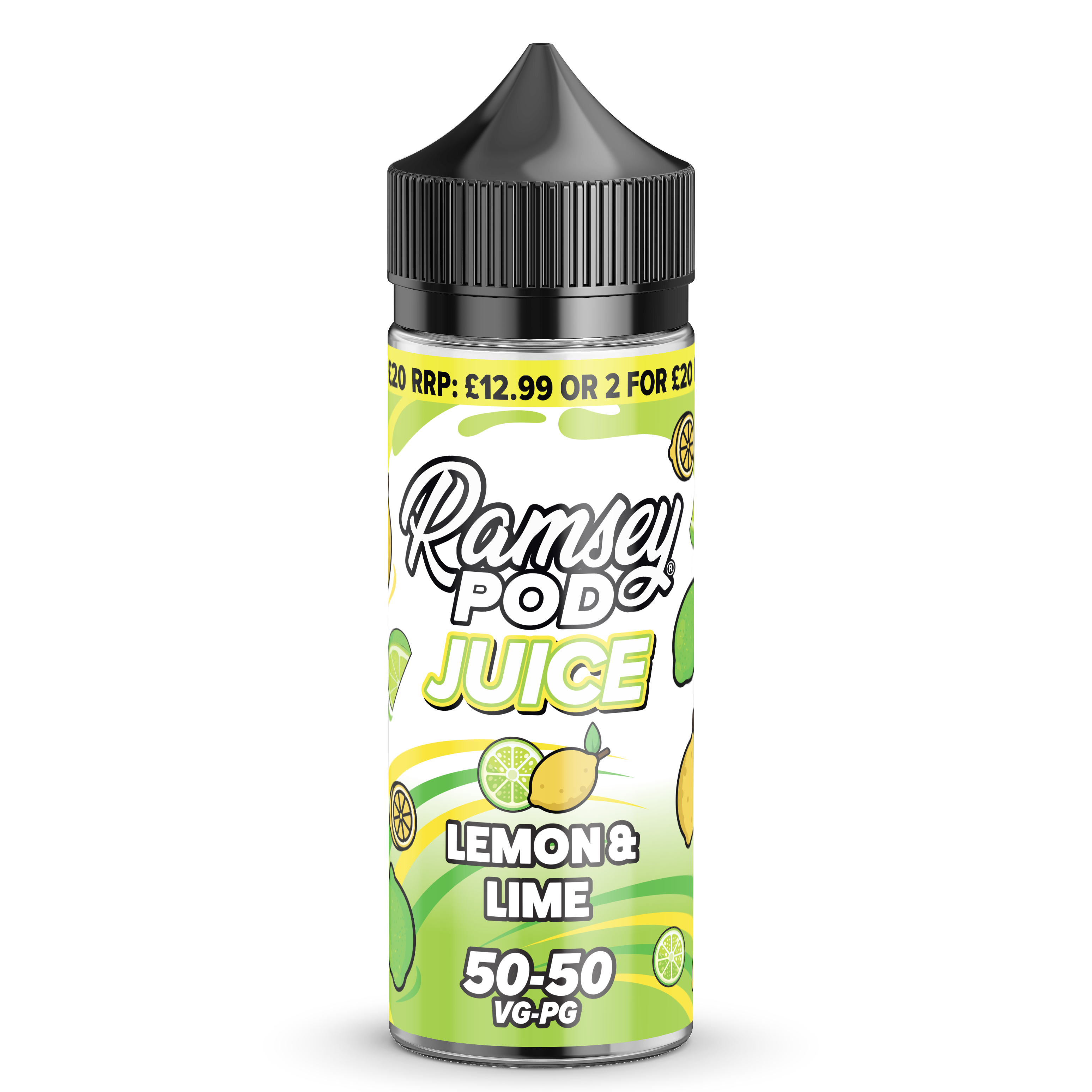 Ramsey Pod Juice Lemon & Lime 0mg 100ml Shortfill E-Liquid