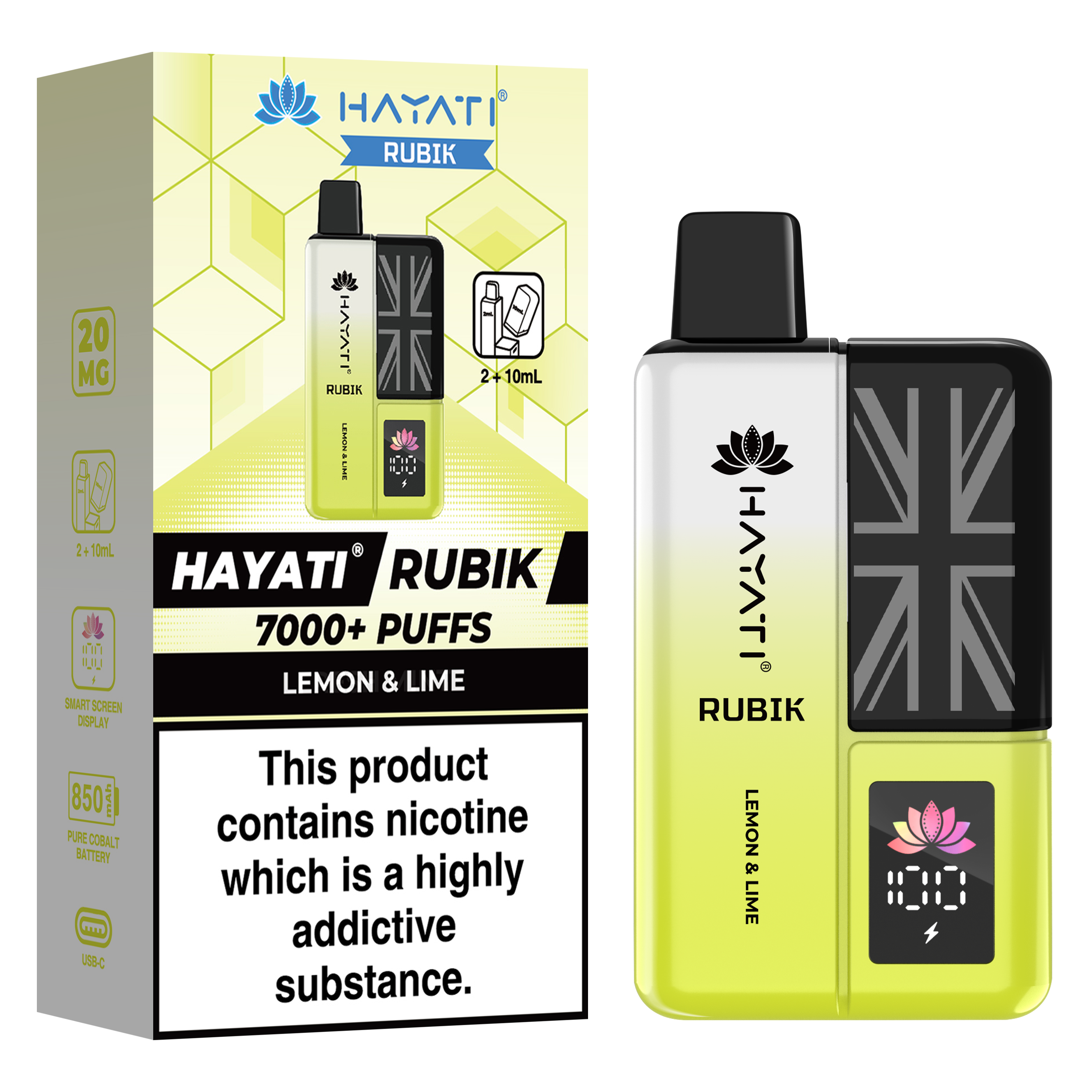Hayati Rubik 7000+ Puff Prefilled Vape Kit