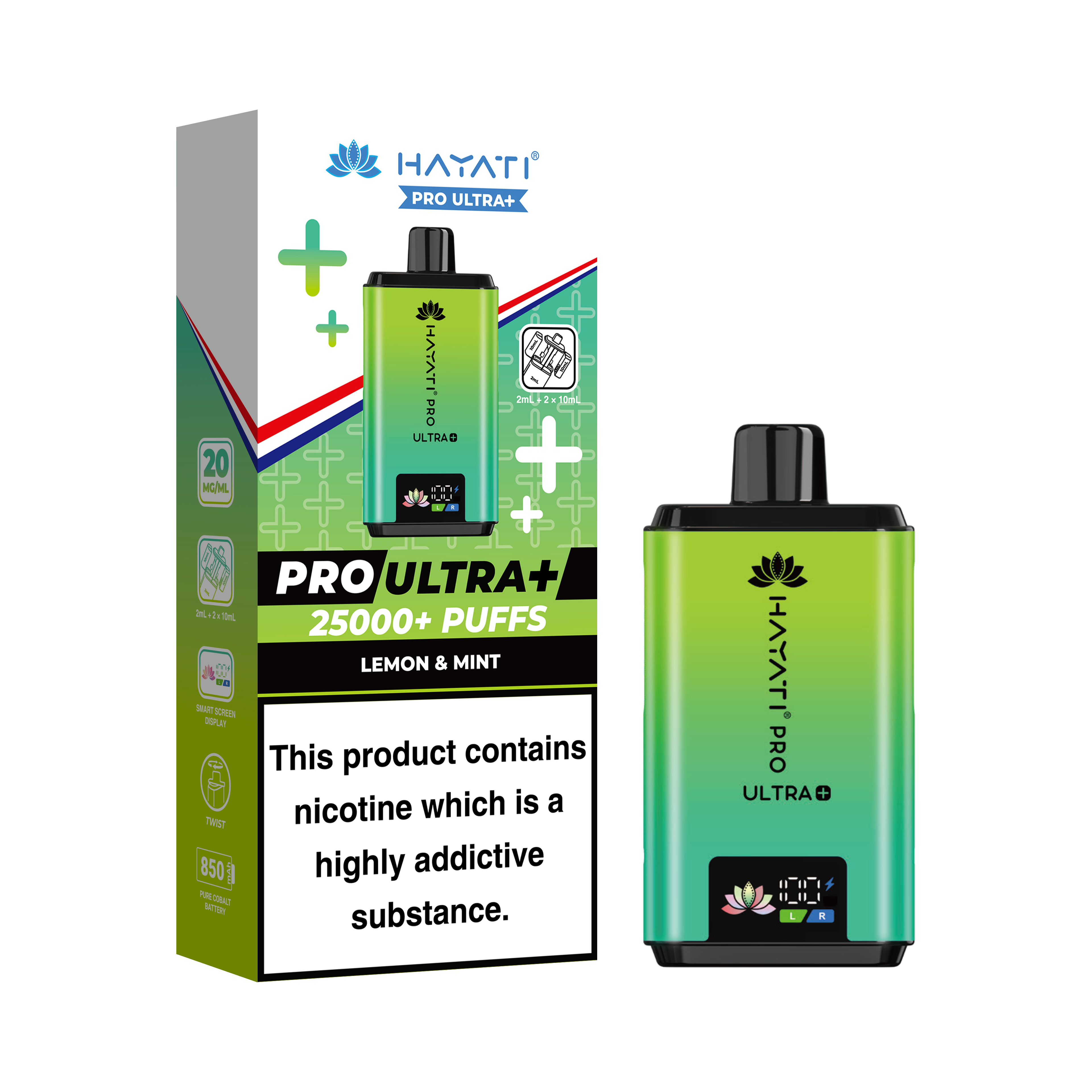 Hayati Pro Ultra + 25K Prefilled Pod Kit