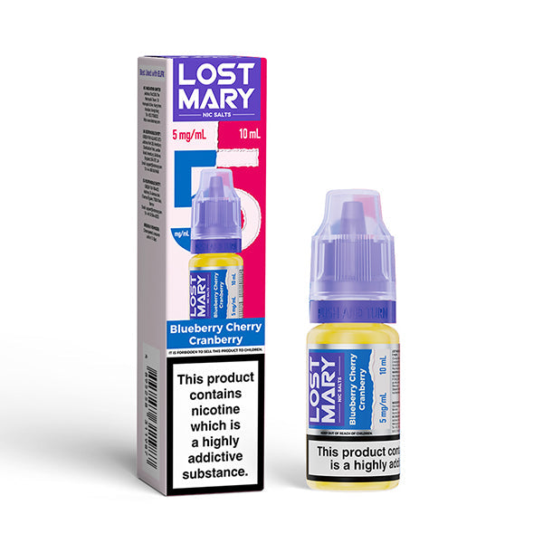 Lost Mary 10ml Nic Salts (5mg) - Blueberry Cherry Cranberry