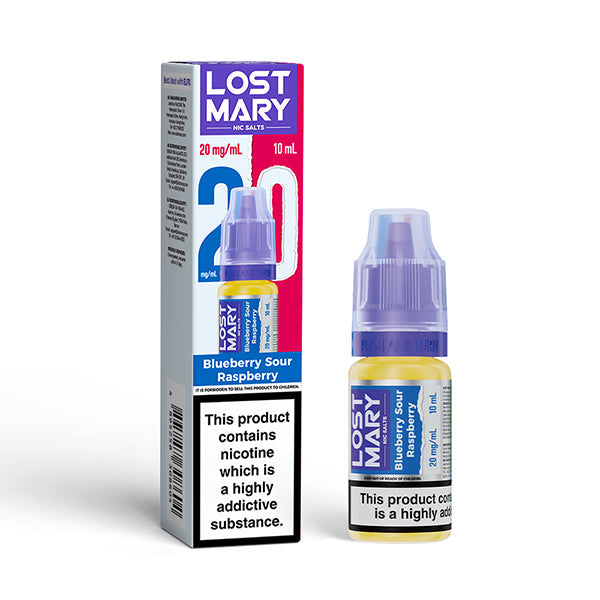 Lost Mary 10ml Nic Salts (20mg) - Blueberry Sour Raspberry