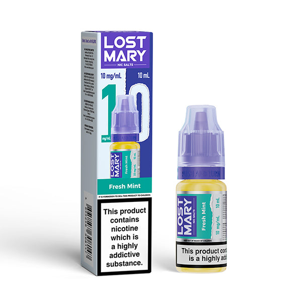 Lost Mary 10ml Nic Salts (10mg) - Fresh Mint