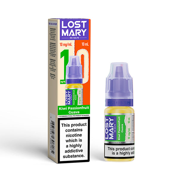 Lost Mary 10ml Nic Salts (10mg) - Kiwi Passionfruit Guava