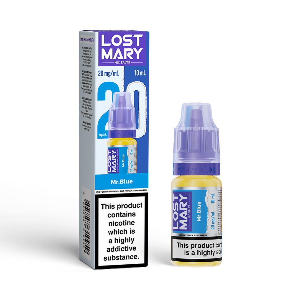 Lost Mary 10ml Nic Salts (20mg) - Mr Blue