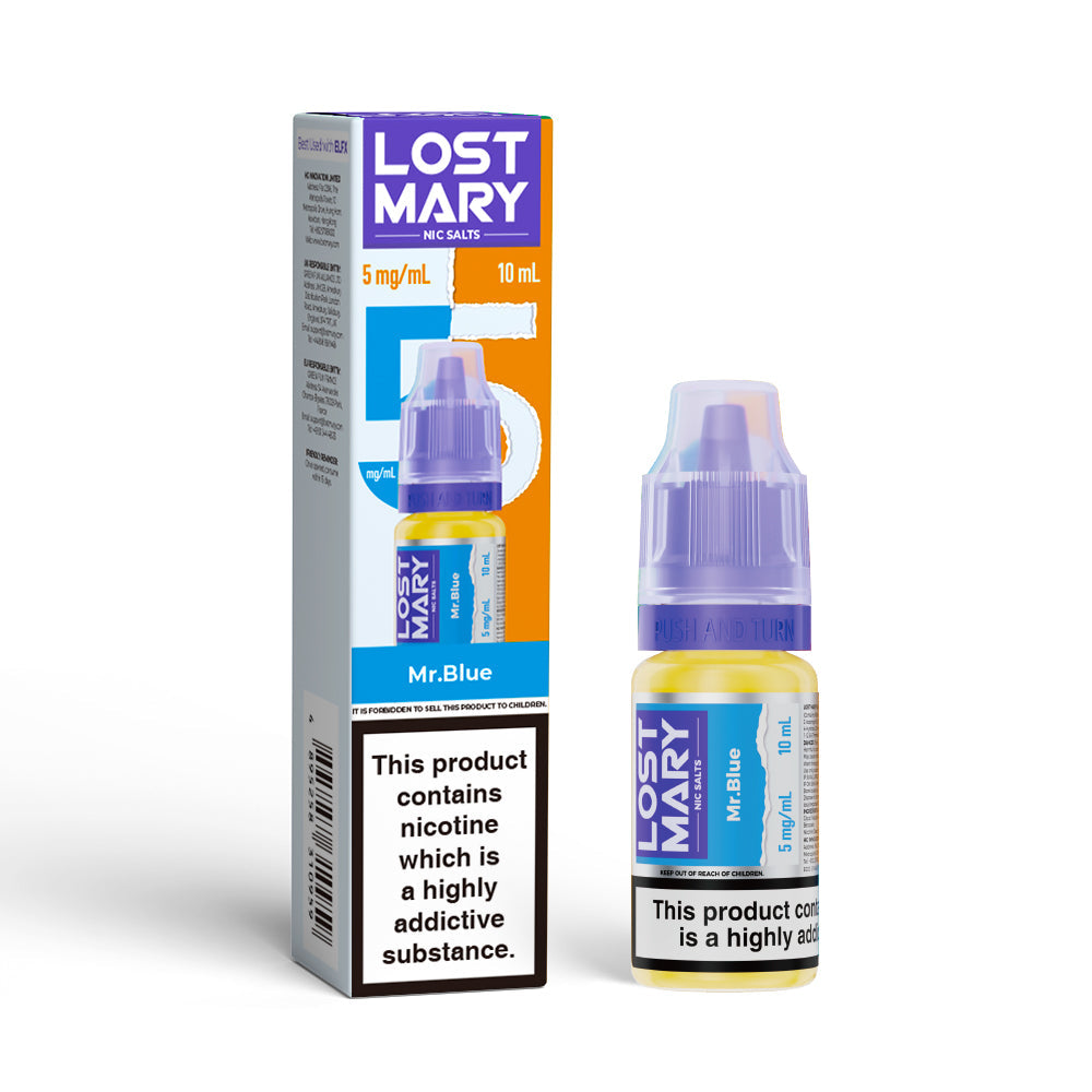 Lost Mary 10ml Nic Salts (5mg) - Mr. Blue
