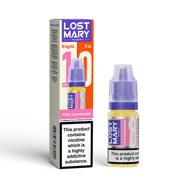 Lost Mary 10ml Nic Salts (10mg) - Pink Lemonade