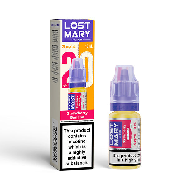 Lost Mary 10ml Nic Salts (20mg) - Strawberry Banana