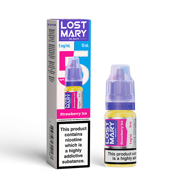 Lost Mary 10ml Nic Salts (5mg) - Strawberry Ice