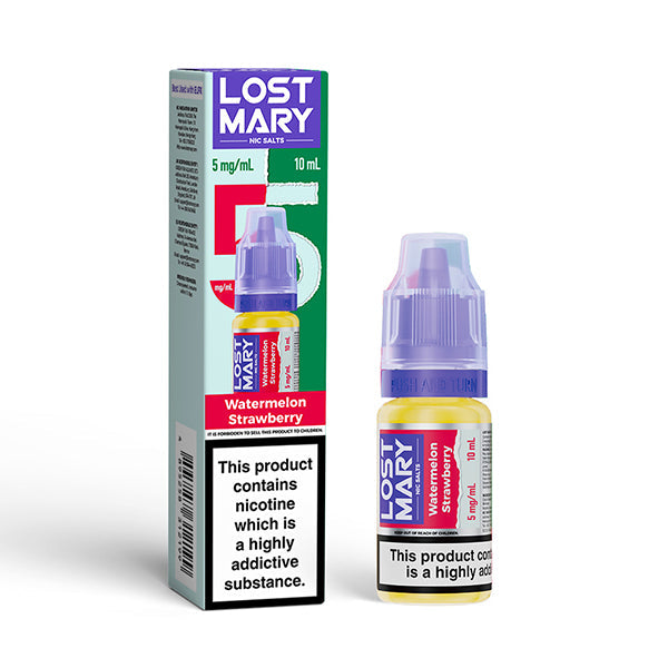 Lost Mary 10ml Nic Salts (5mg) - Watermelon Strawberry