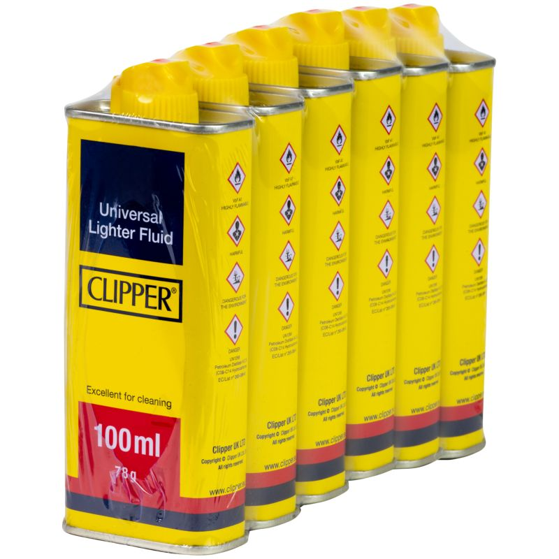 Clipper Fluid Can 100ml Lighter Fluid 6pk clipper-fluid-can-100ml-lighter-fluid-6pk
