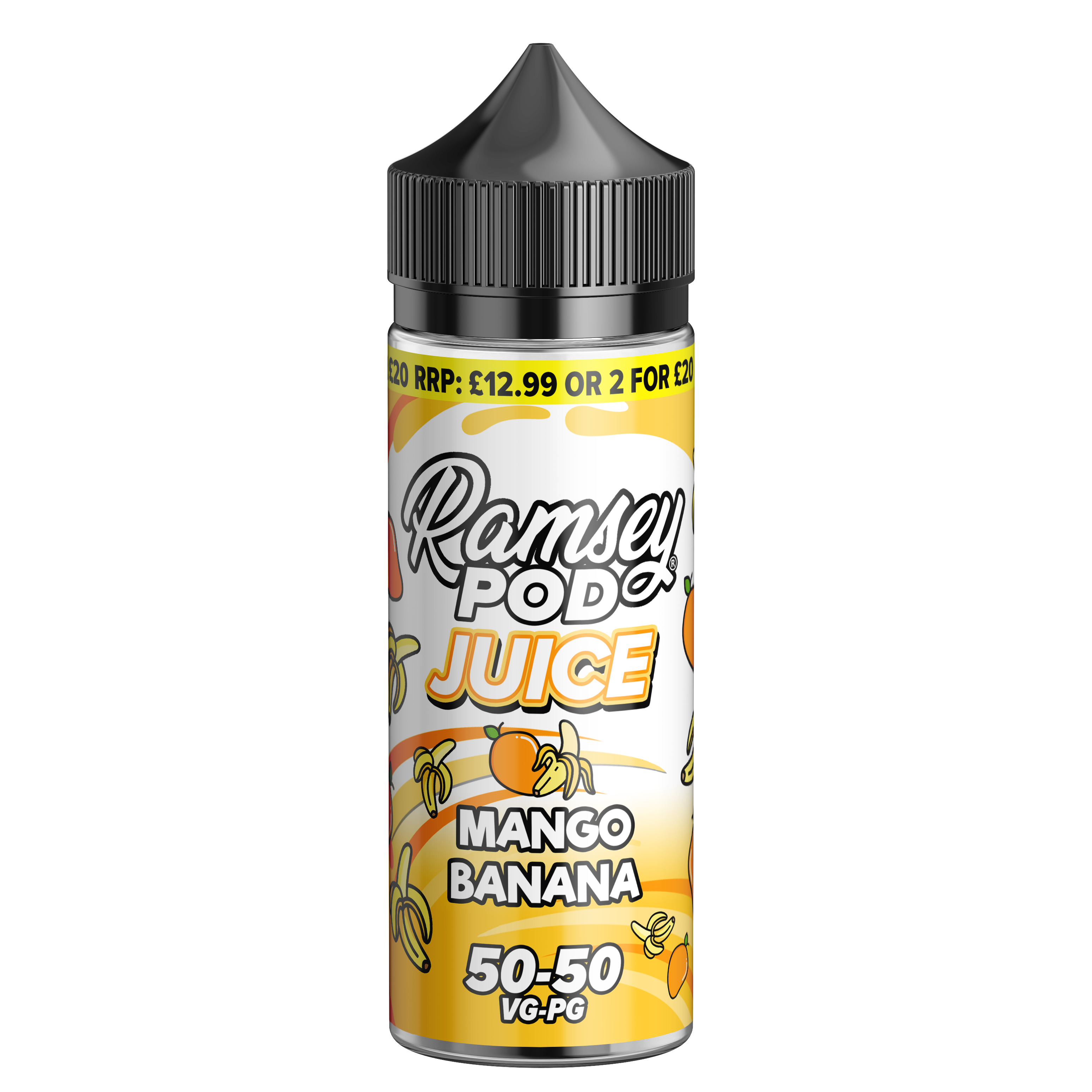 Ramsey Pod Juice Mango Banana 0mg 100ml Shortfill E-Liquid Price Marked