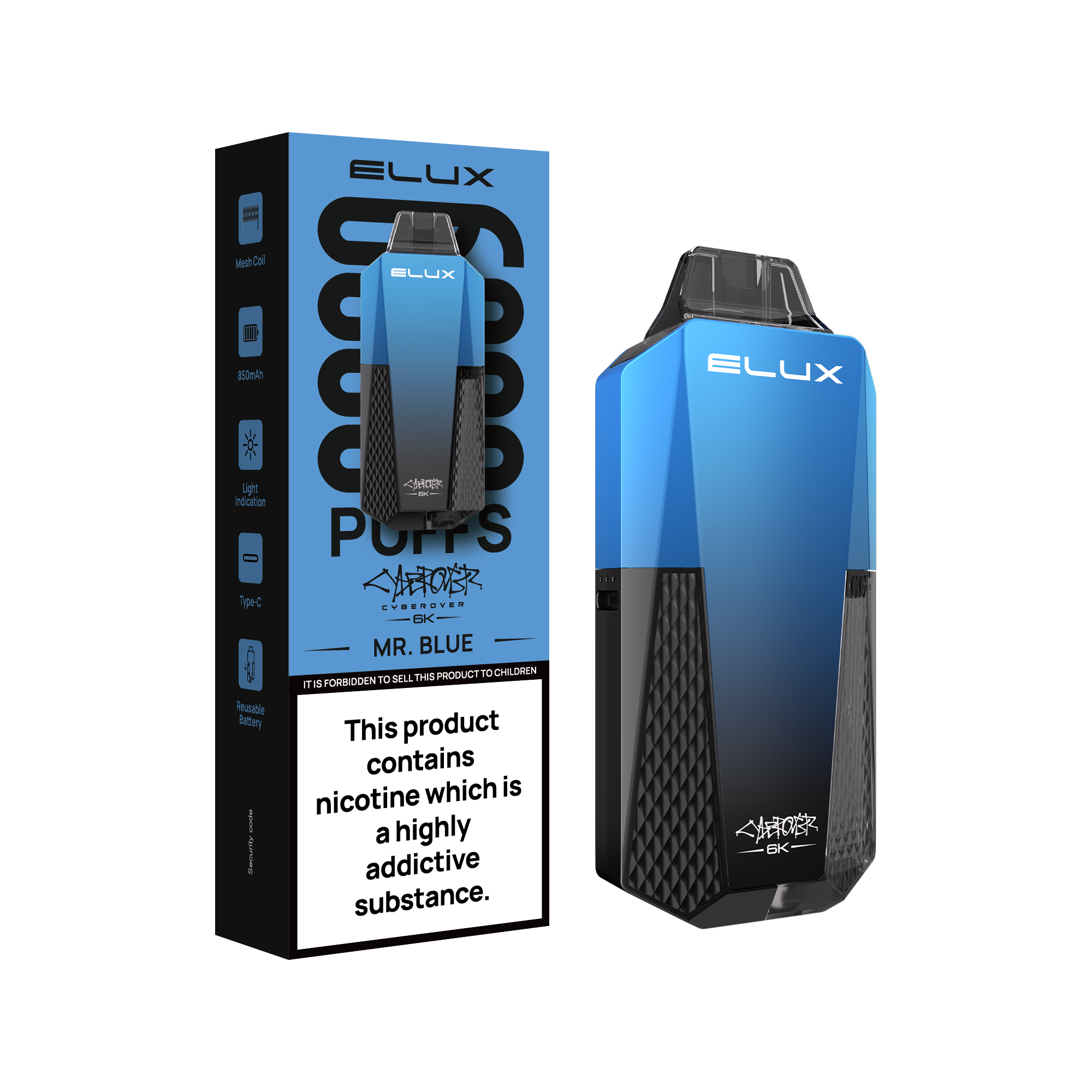 Elux Cyberover 6K Prefilled Vape Kit