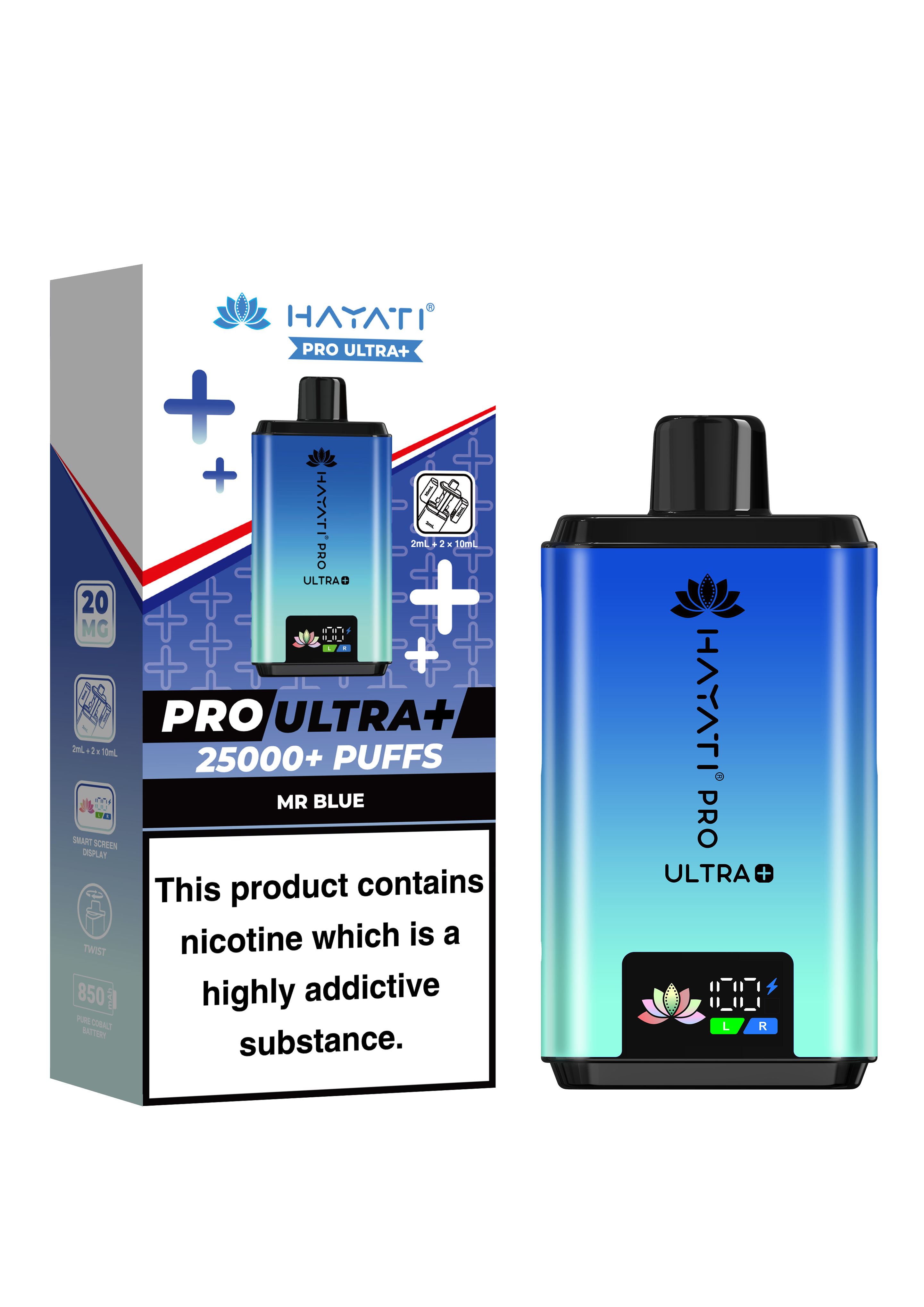 Hayati Pro Ultra + 25K Prefilled Pod Kit