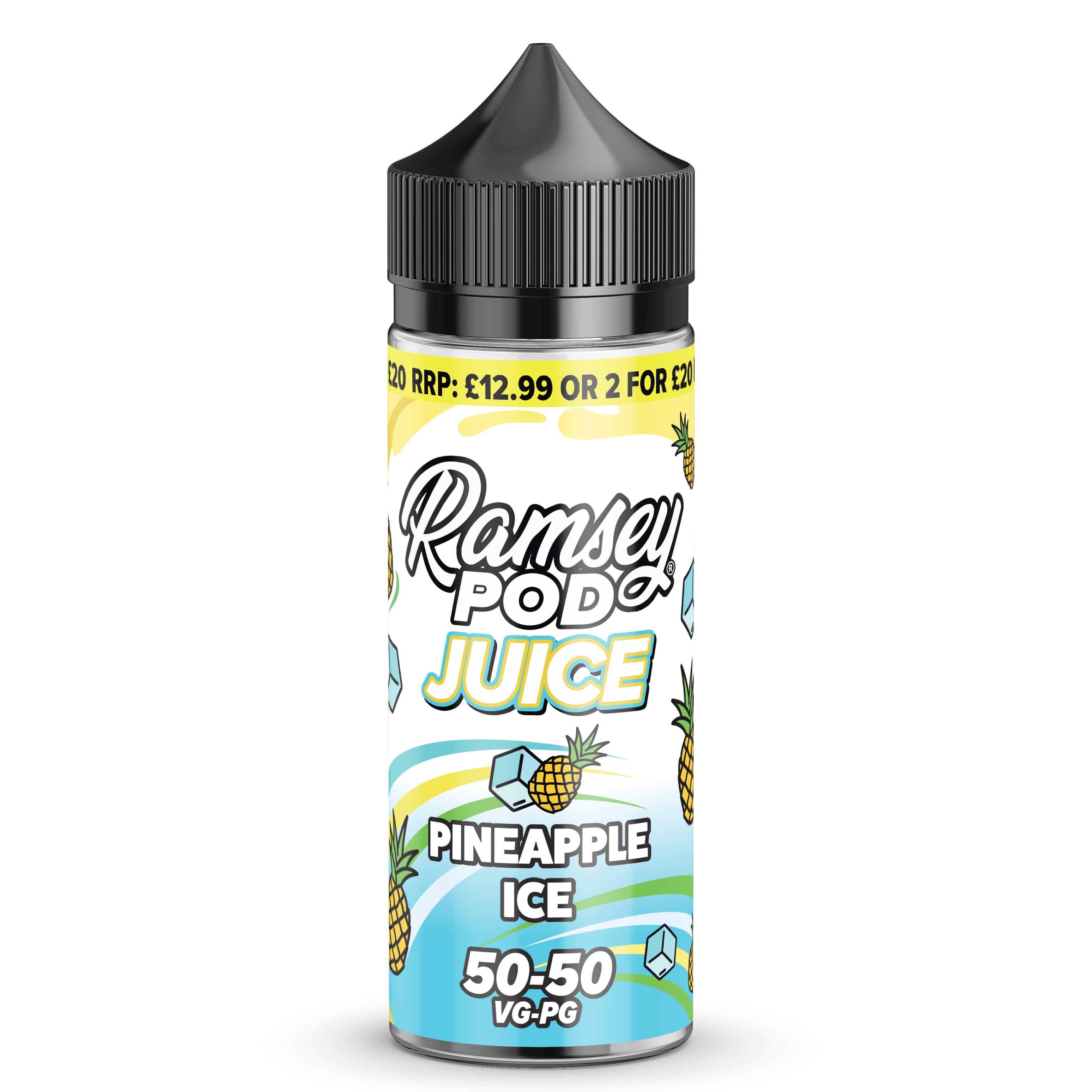 Ramsey Pod Juice Pineapple Ice 0mg 100ml Shortfill E-Liquid