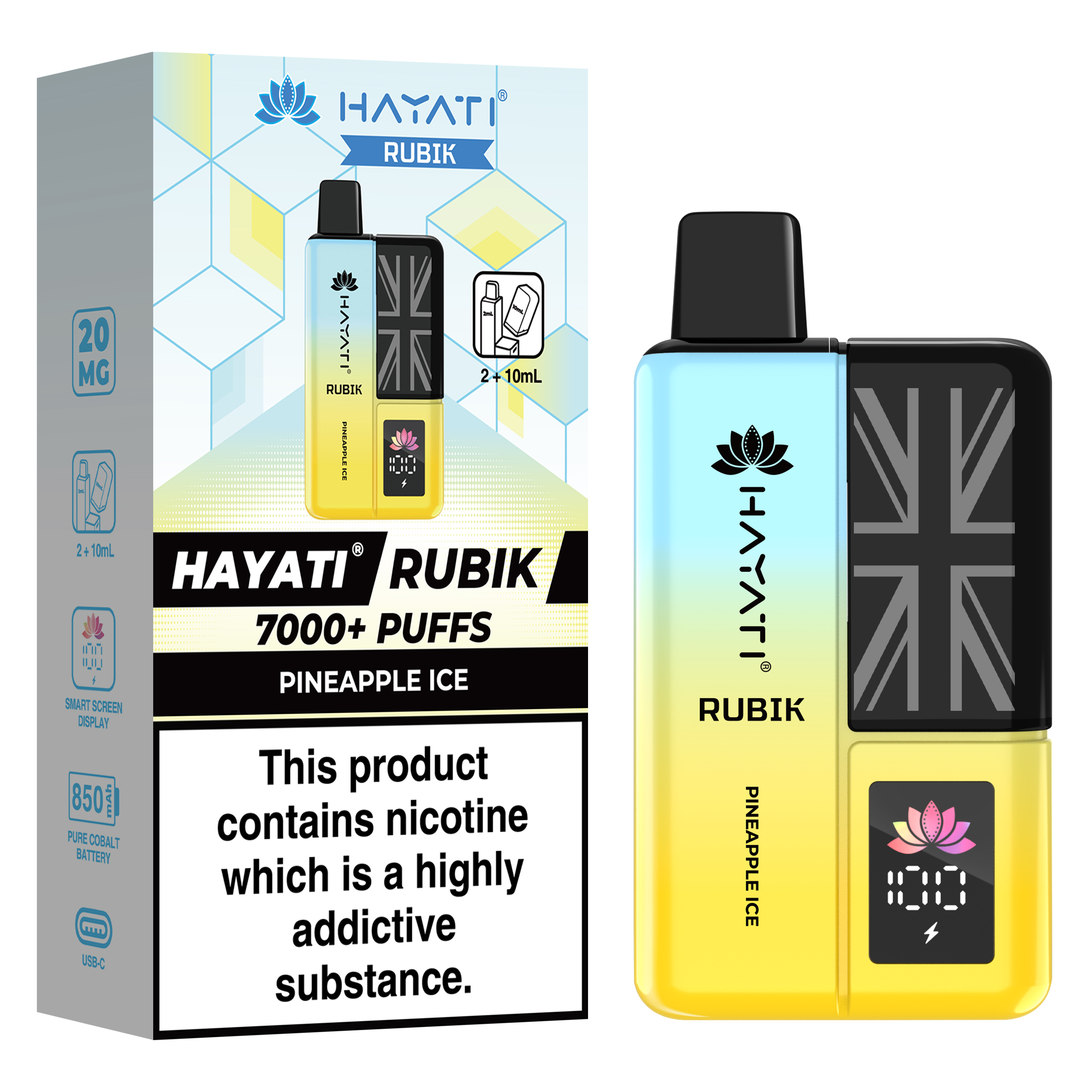 Hayati Rubik 7000+ Puff Prefilled Vape Kit