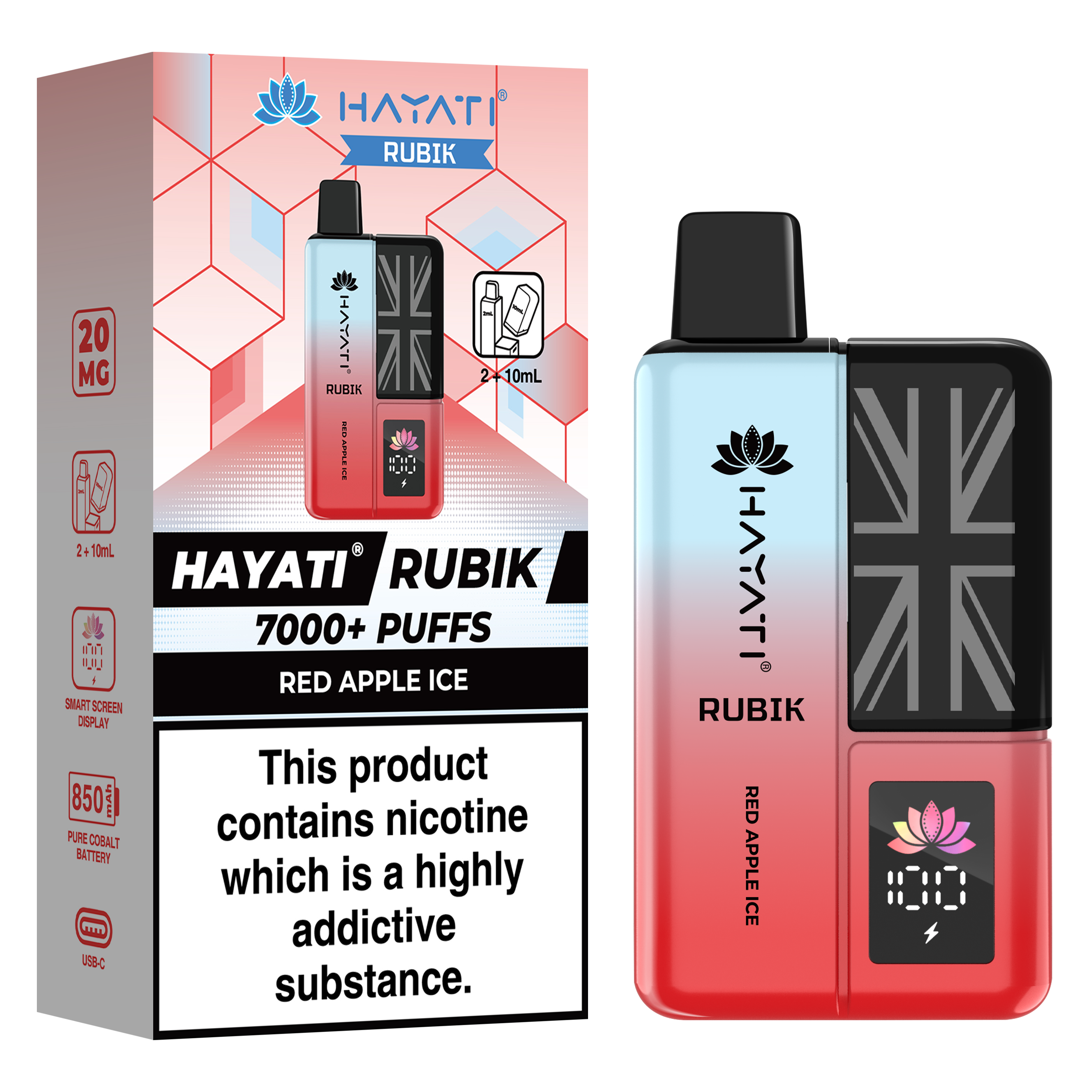 Hayati Rubik 7000+ Puff Prefilled Vape Kit