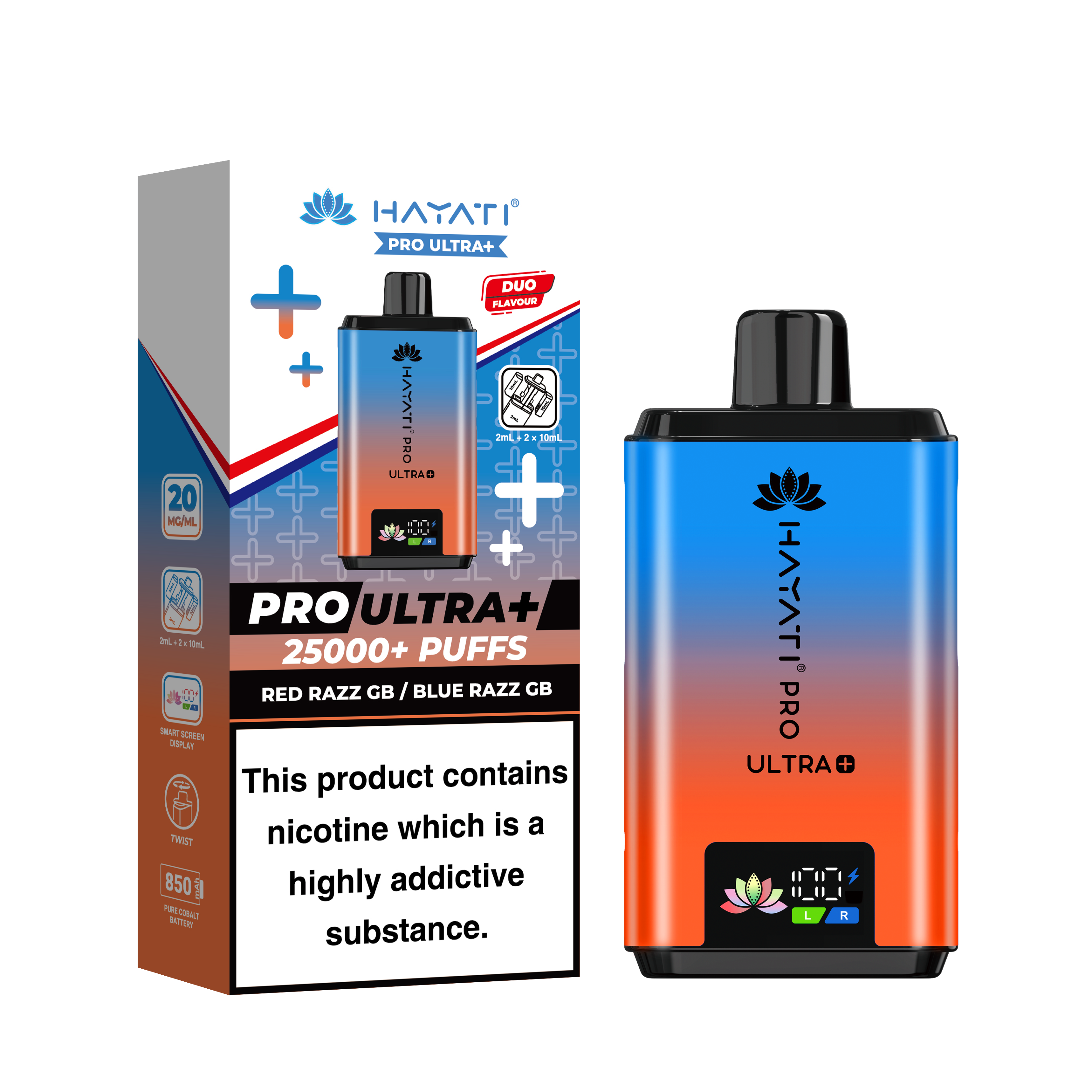 Hayati Pro Ultra + 25K Prefilled Pod Kit