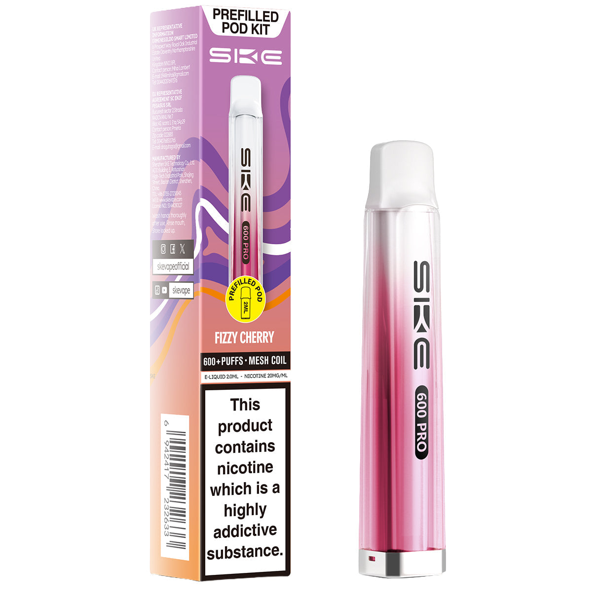 SKE 600 Pro Prefilled Pod Kit