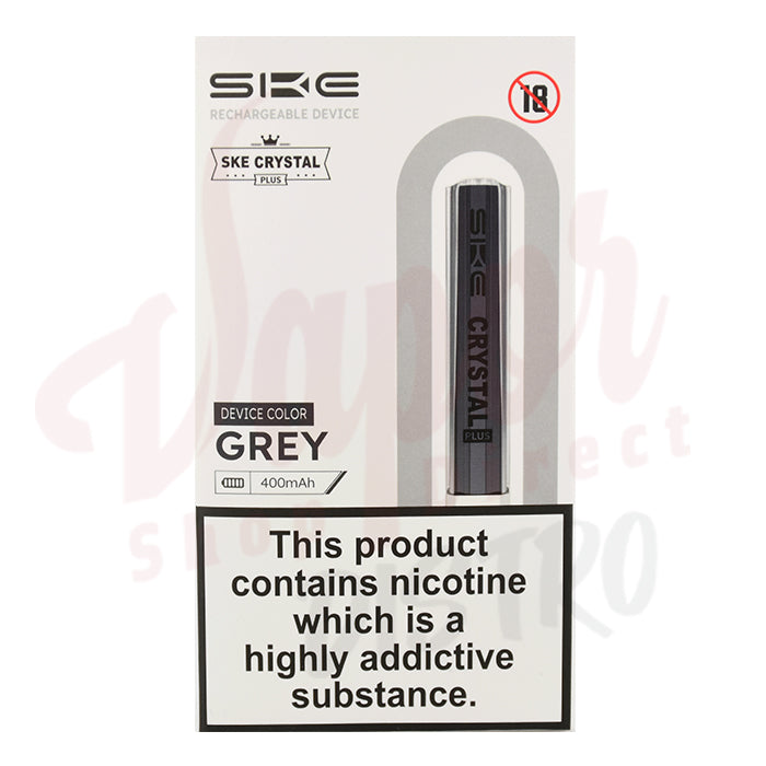 SKE Crystal Plus Rechargeable Vape Kit - Grey