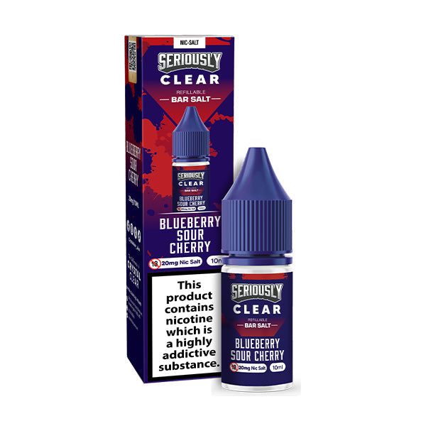 Doozy Vape Seriously Clear Nic Salts (20mg) - Blueberry Sour Cherry