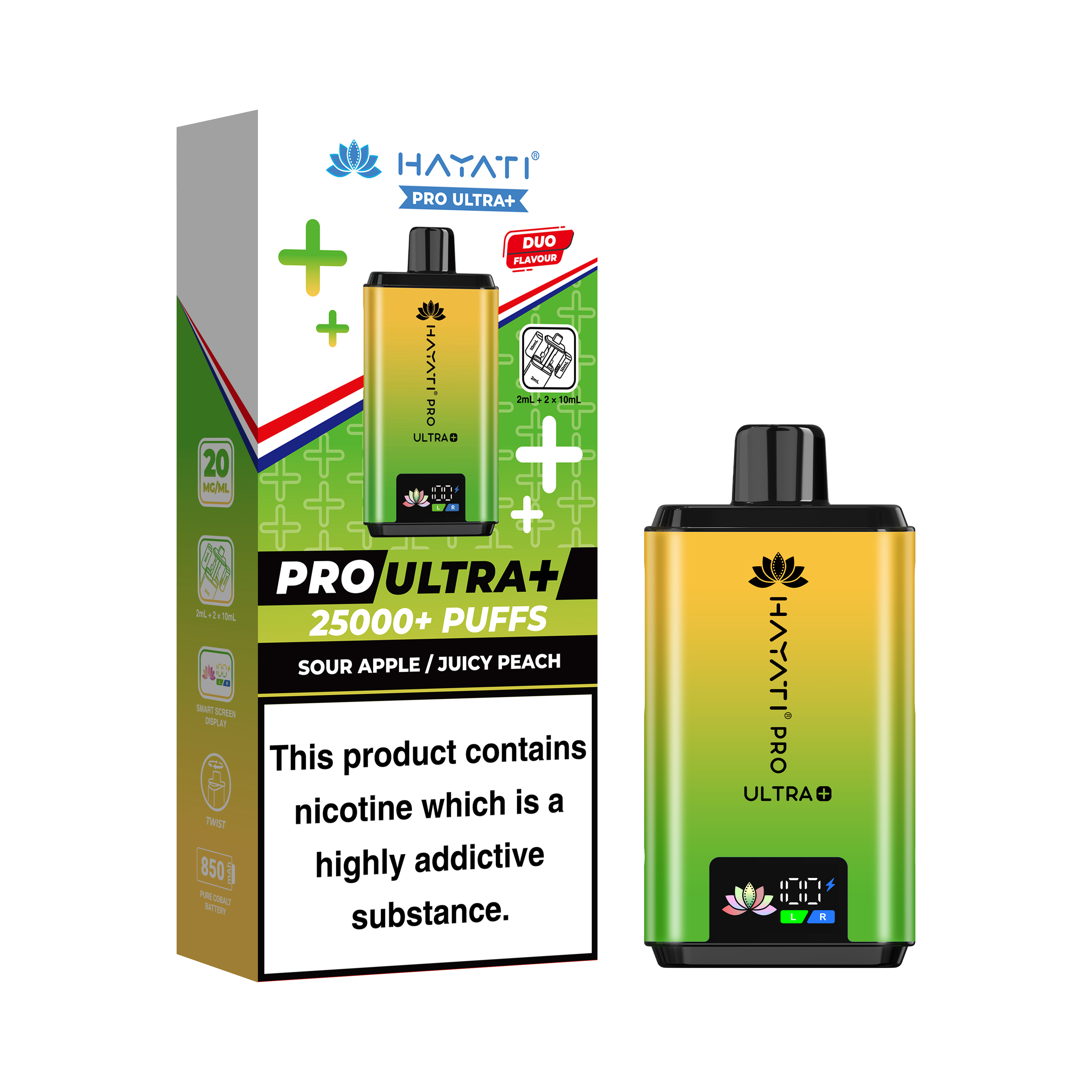 Hayati Pro Ultra + 25K Prefilled Pod Kit