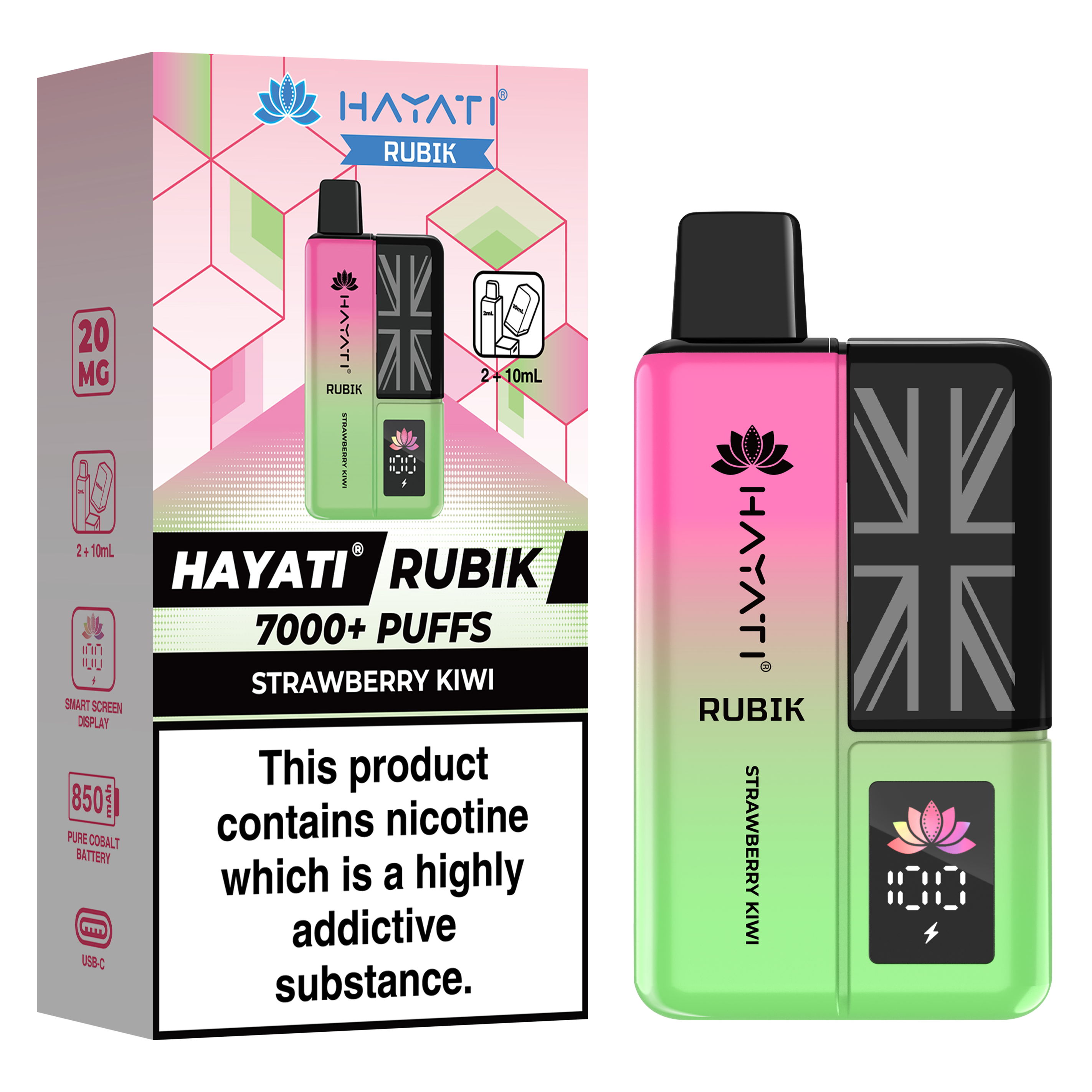 Hayati Rubik 7000+ Puff Prefilled Vape Kit