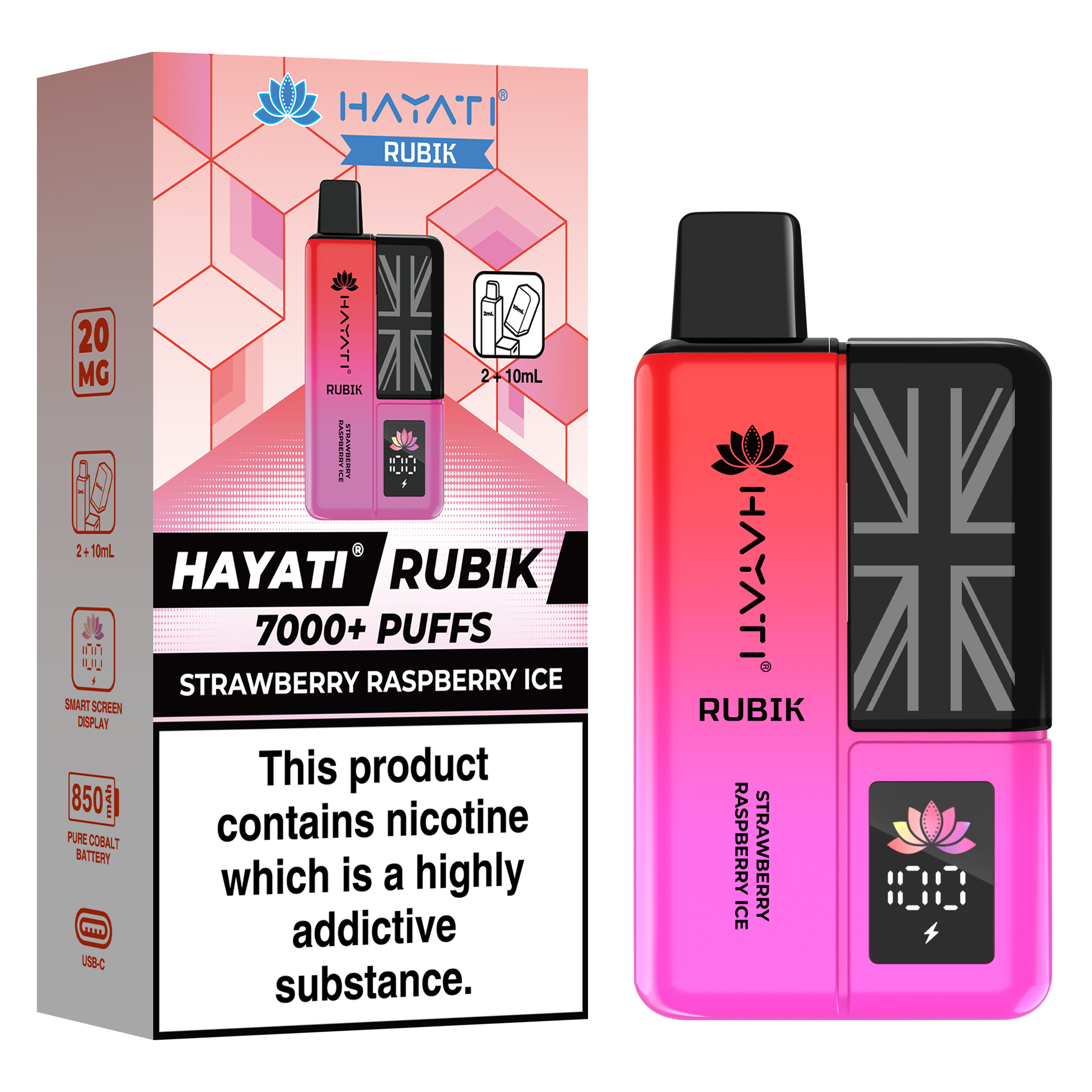 Hayati Rubik 7000+ Puff Prefilled Vape Kit