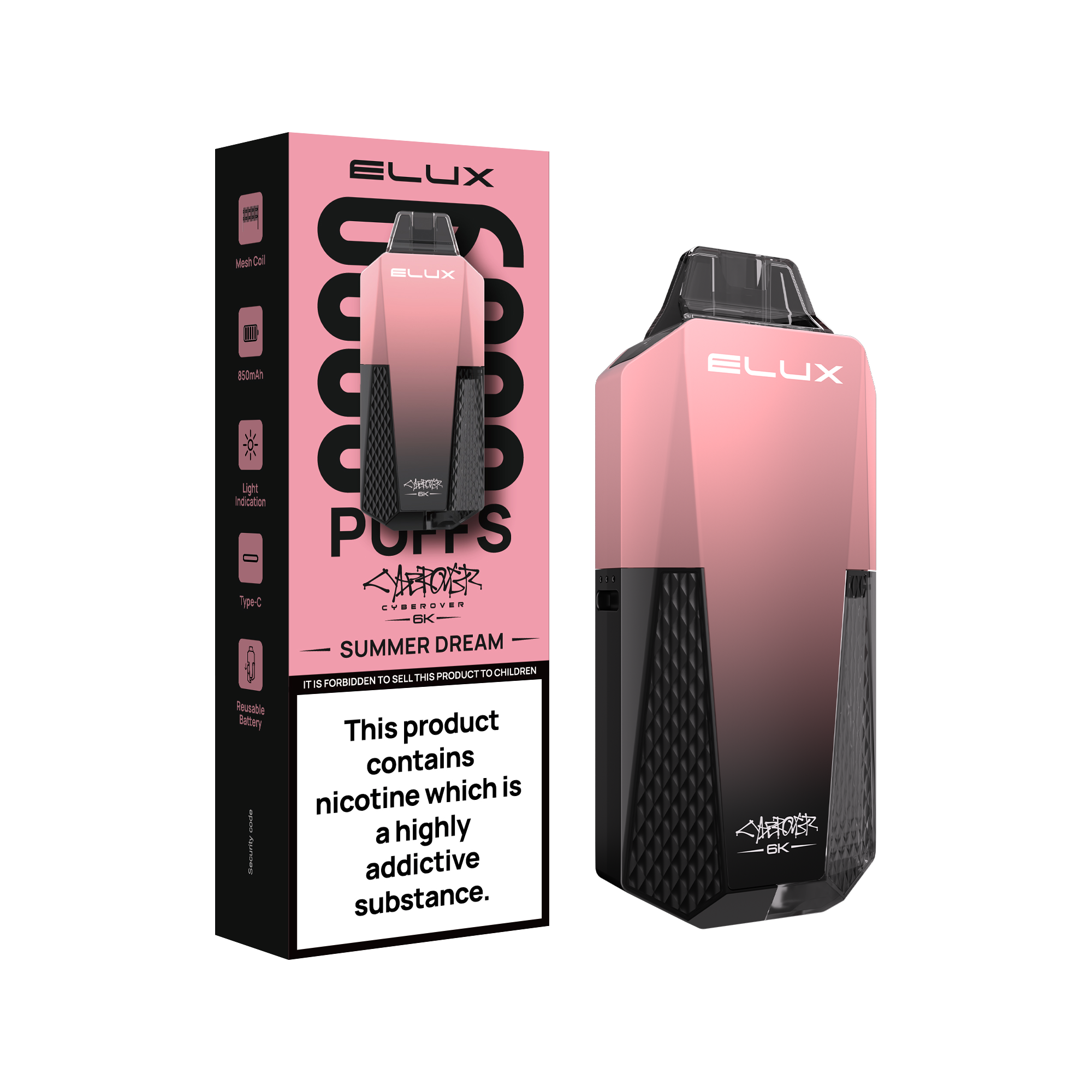 Elux Cyberover 6K Prefilled Vape Kit