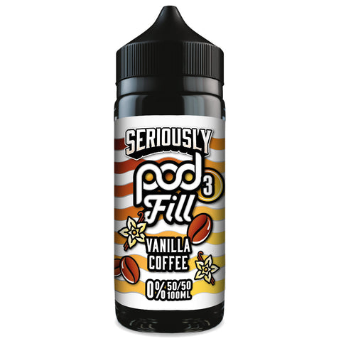 Seriously Pod Fill X3 Vanilla Coffee 0mg 100ml Shortfill
