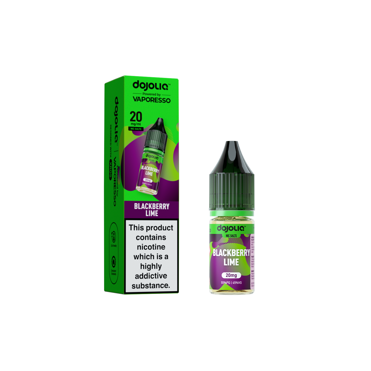 Vaporesso DojoLIQ Nic Salt 10ml (20mg) - Blackberry Lime (COMING SOON)