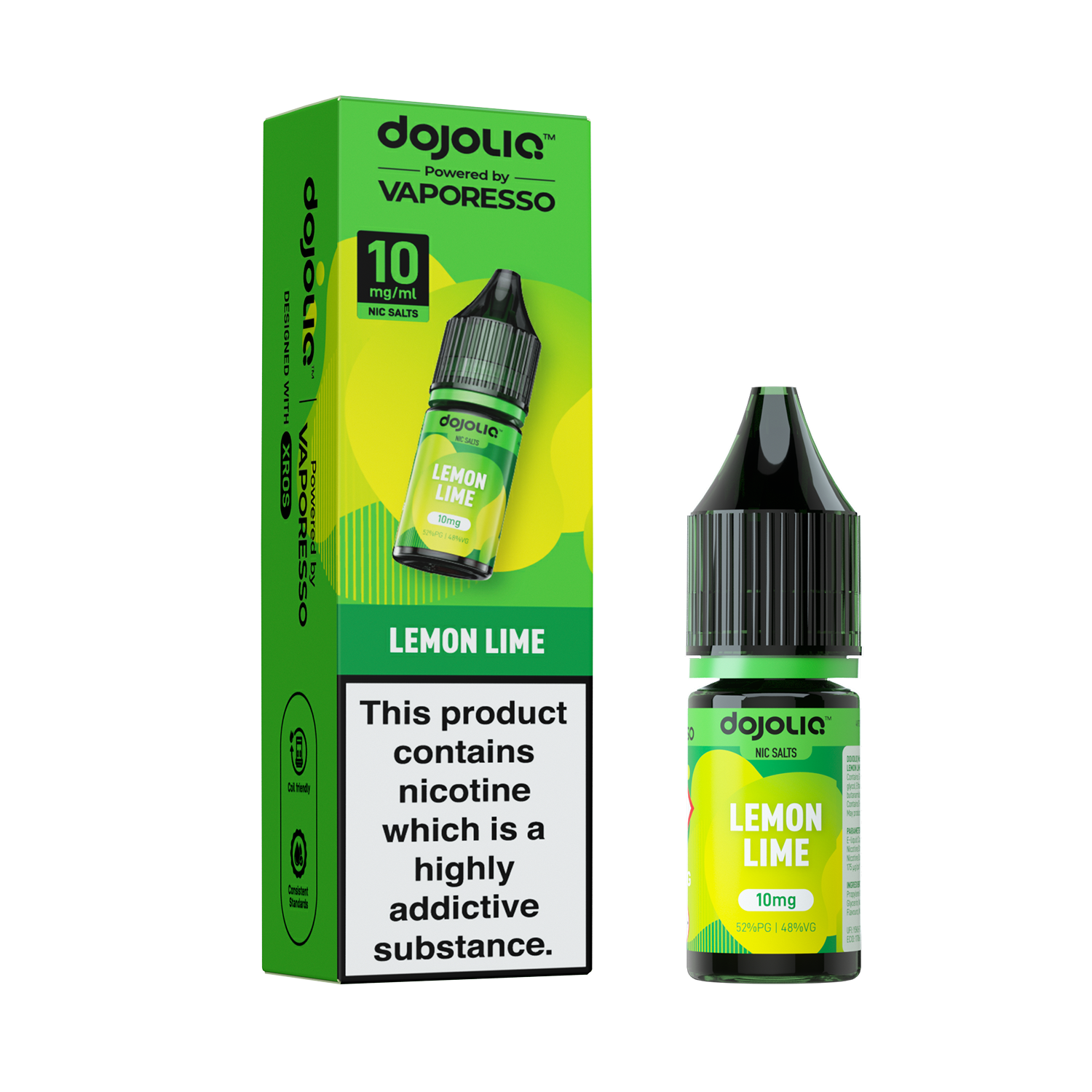 Vaporesso DojoLIQ Nic Salt 10ml (10mg) - Lemon Lime