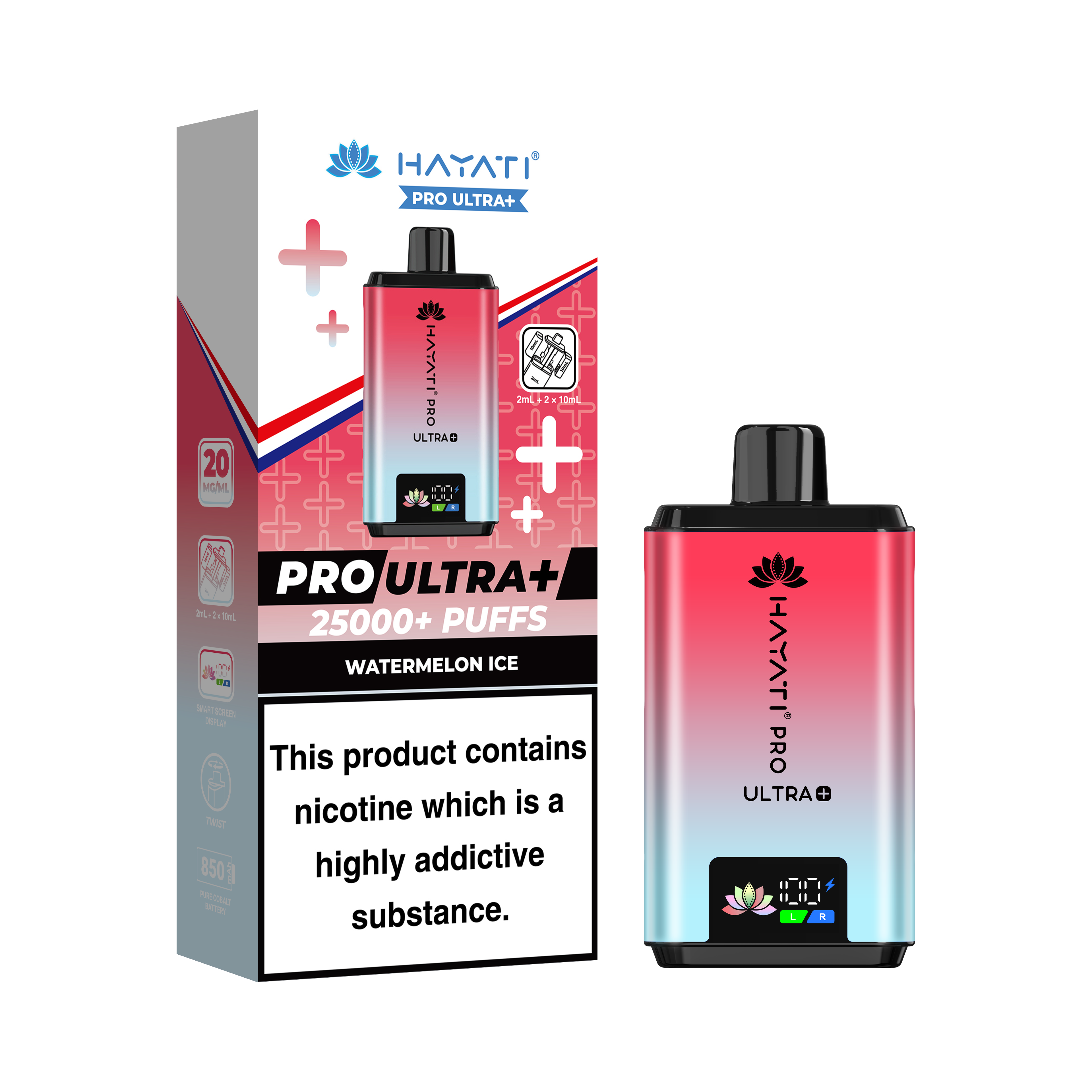 Hayati Pro Ultra + 25K Prefilled Pod Kit