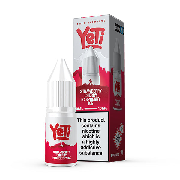 Yeti Summit Series Strawberry Cherry Raspberry Ice 10ml Nic Salt - 10mg
