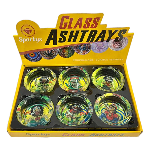Sparky's Glass Ashtrays