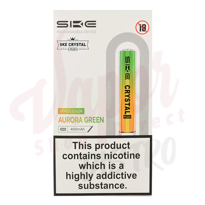SKE Crystal Plus Rechargeable Vape Kit - Aurora Green